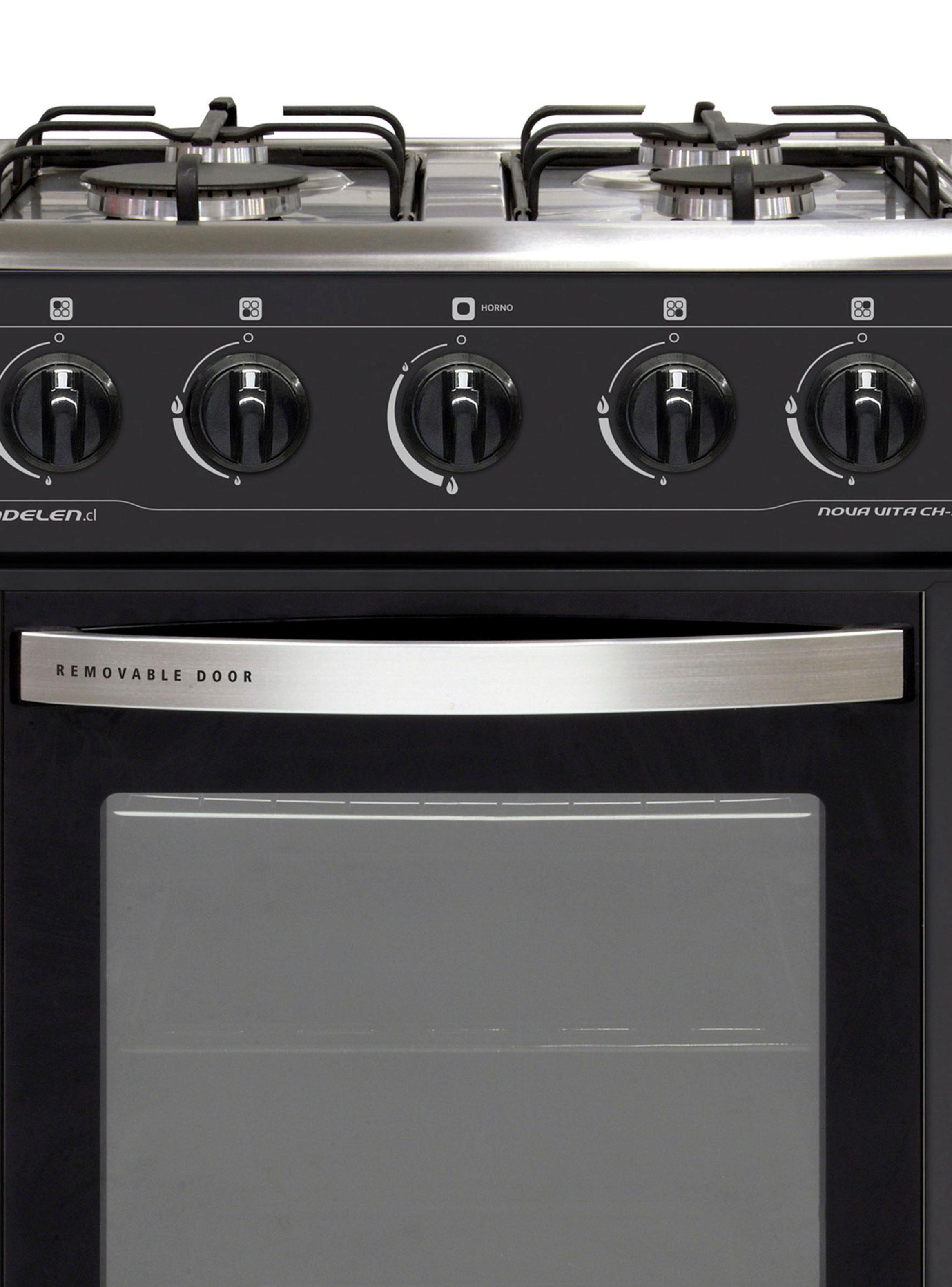 Cocina a Gas 4 Quemadores CH-5050NG Negro-2