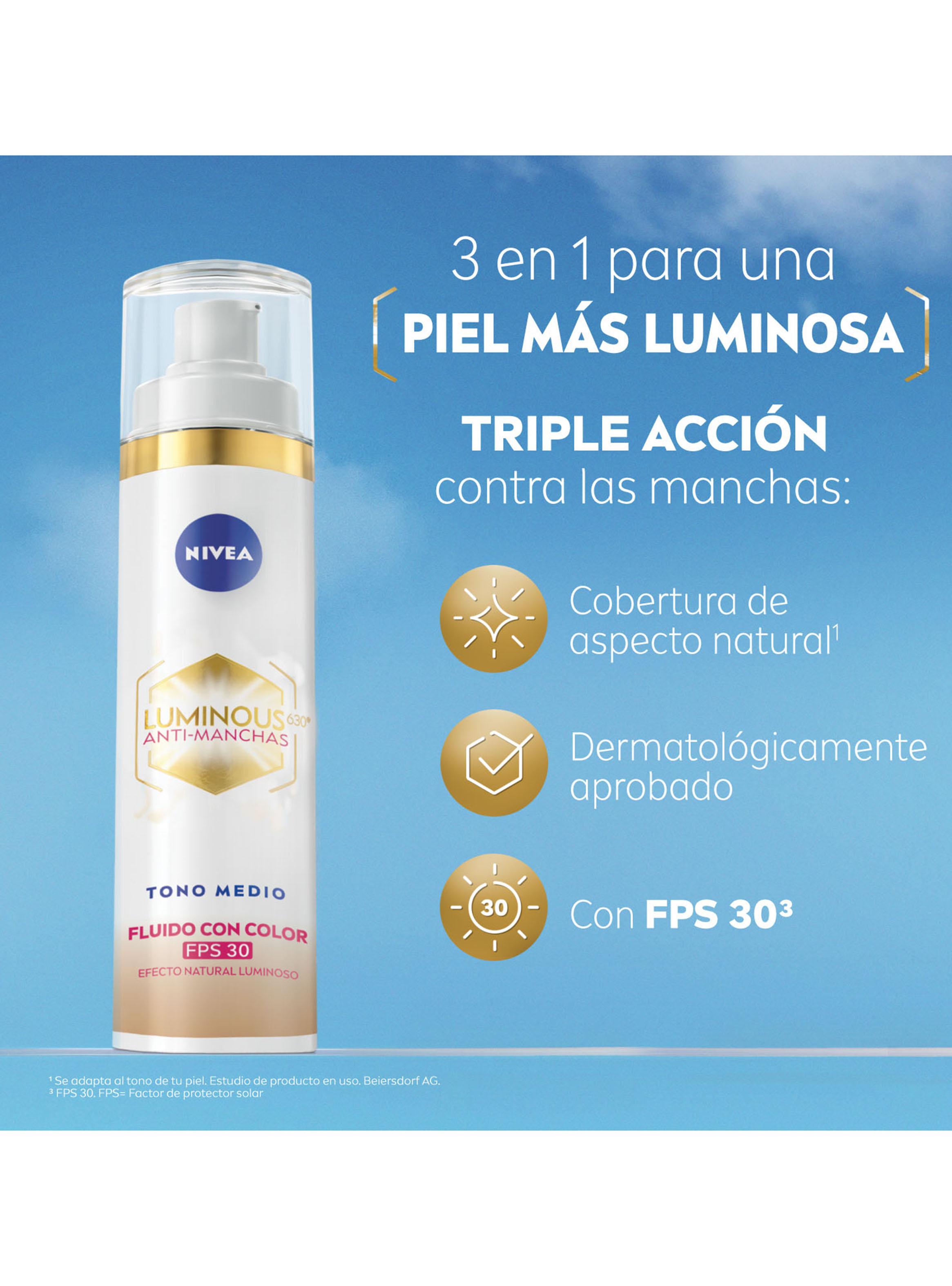Fluido Facial Luminous 630 Tono Medio FPS30 40ml-3
