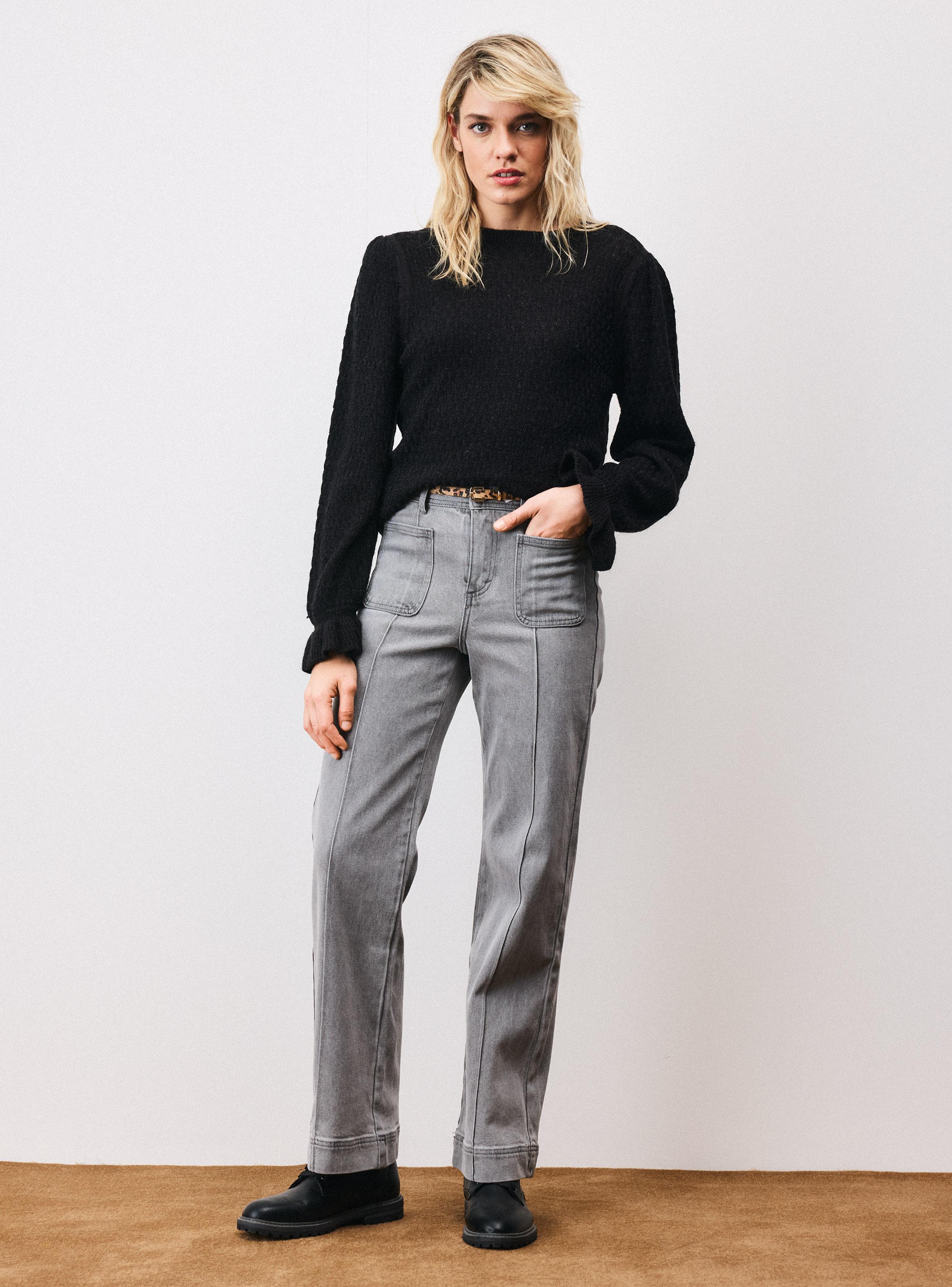 Sweater con Lurex Vuelo en Puño-4