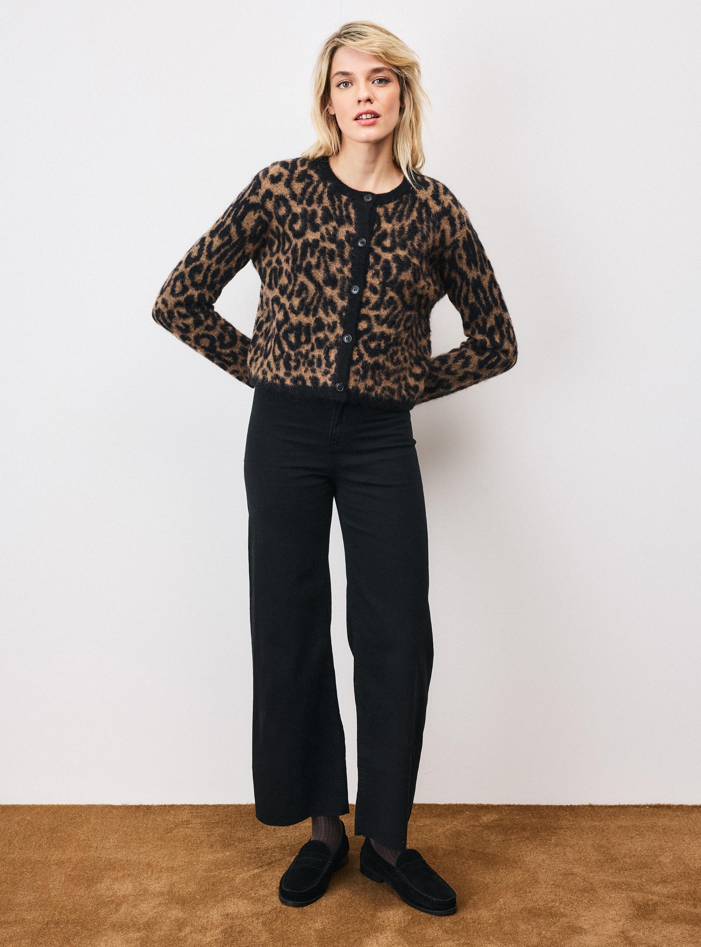 Chaleco Cárdigan Jacquard Animal-4