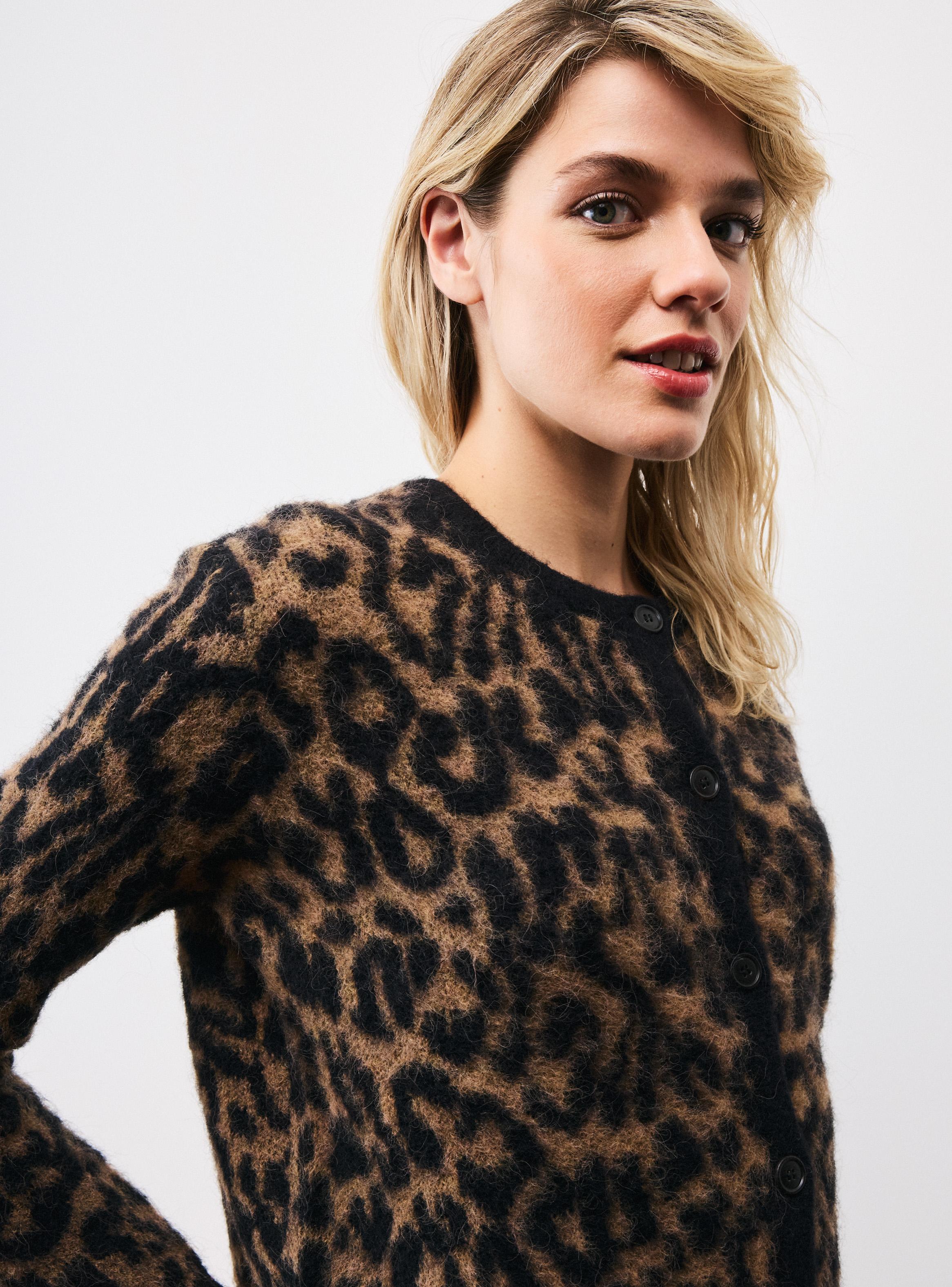 Chaleco Cárdigan Jacquard Animal-3
