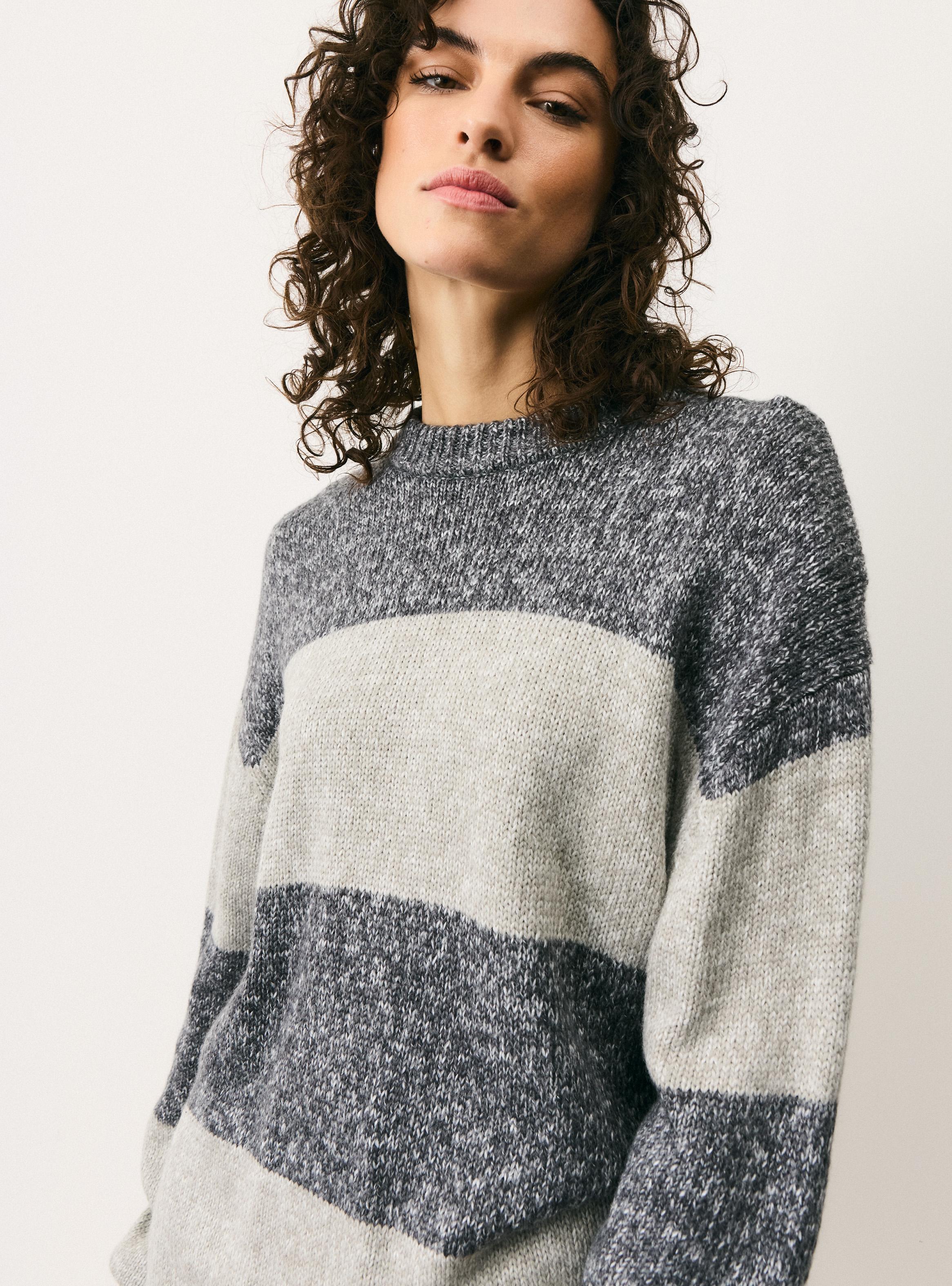 Sweater a Rayas con Lana-3