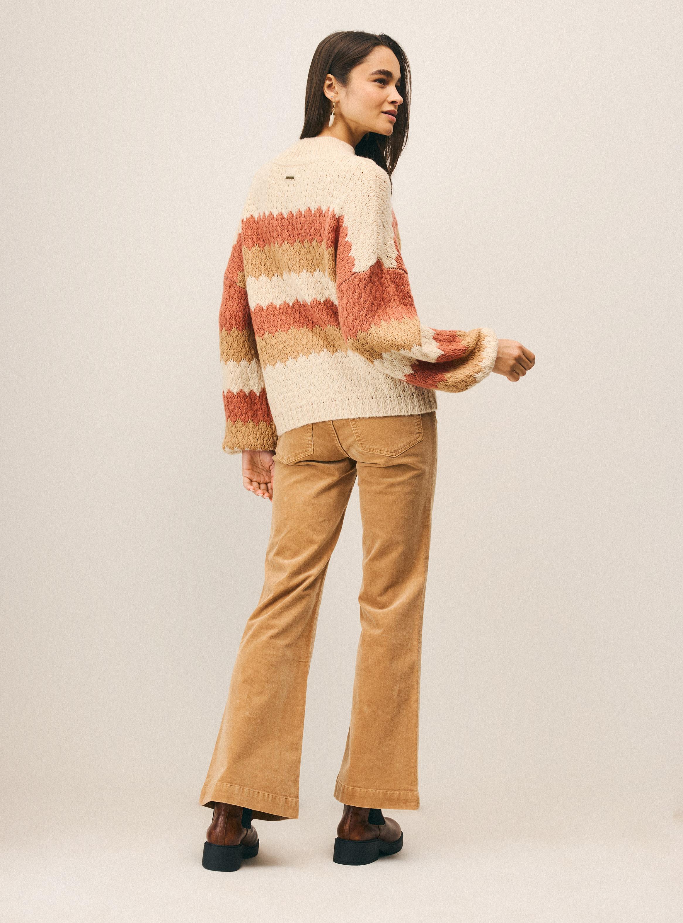 Sweater Listado Tejido con Lana-5
