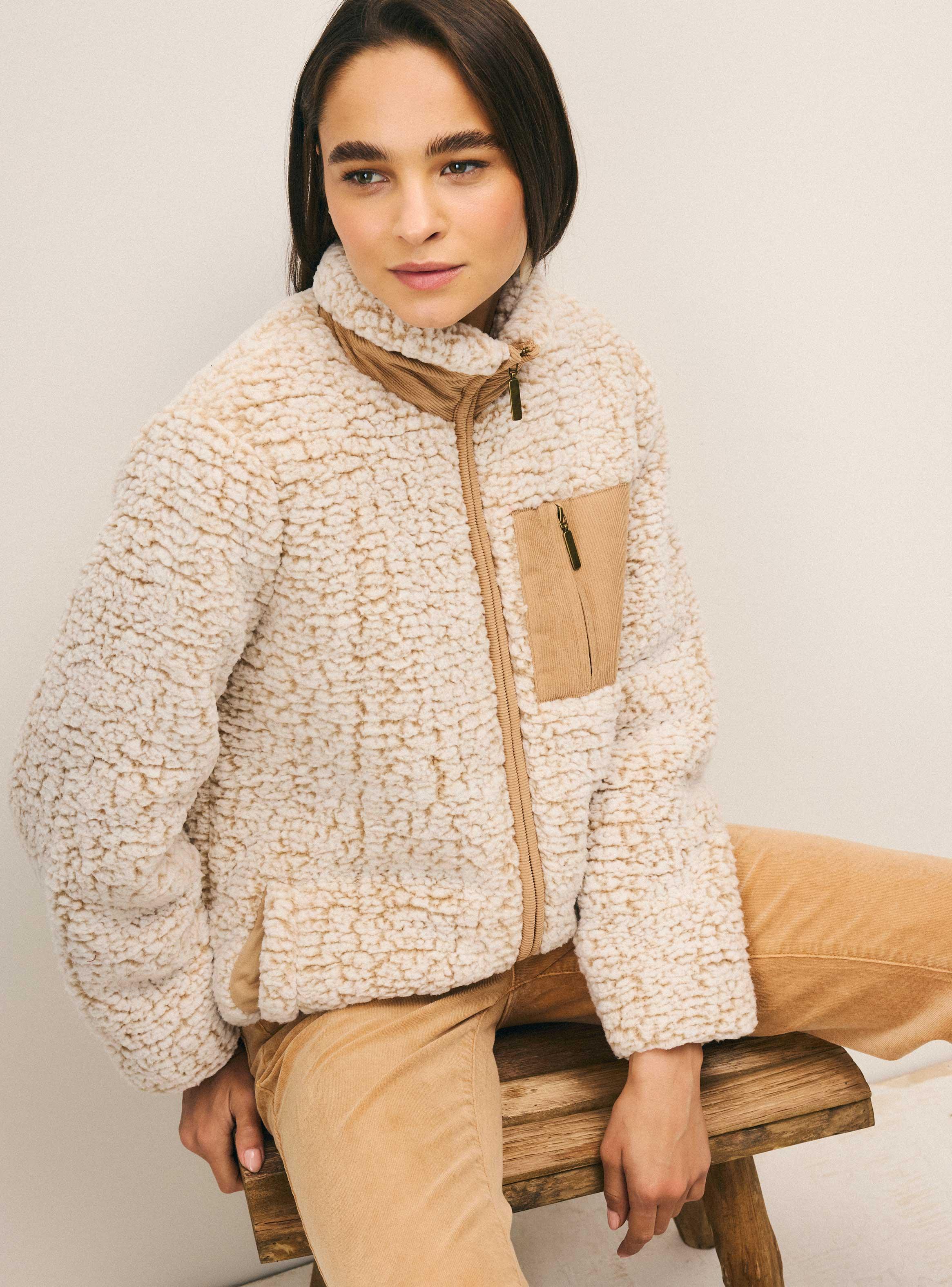 Chaqueta de Sherpa Forrada-2