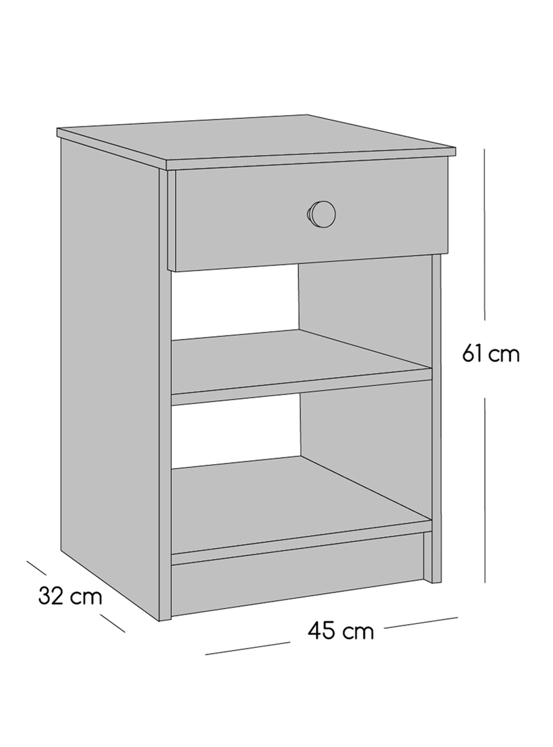 Cama Nido Apolo Black 1.5 Plazas x190 cm + Respaldo Everest + Velador Granada Nude-2