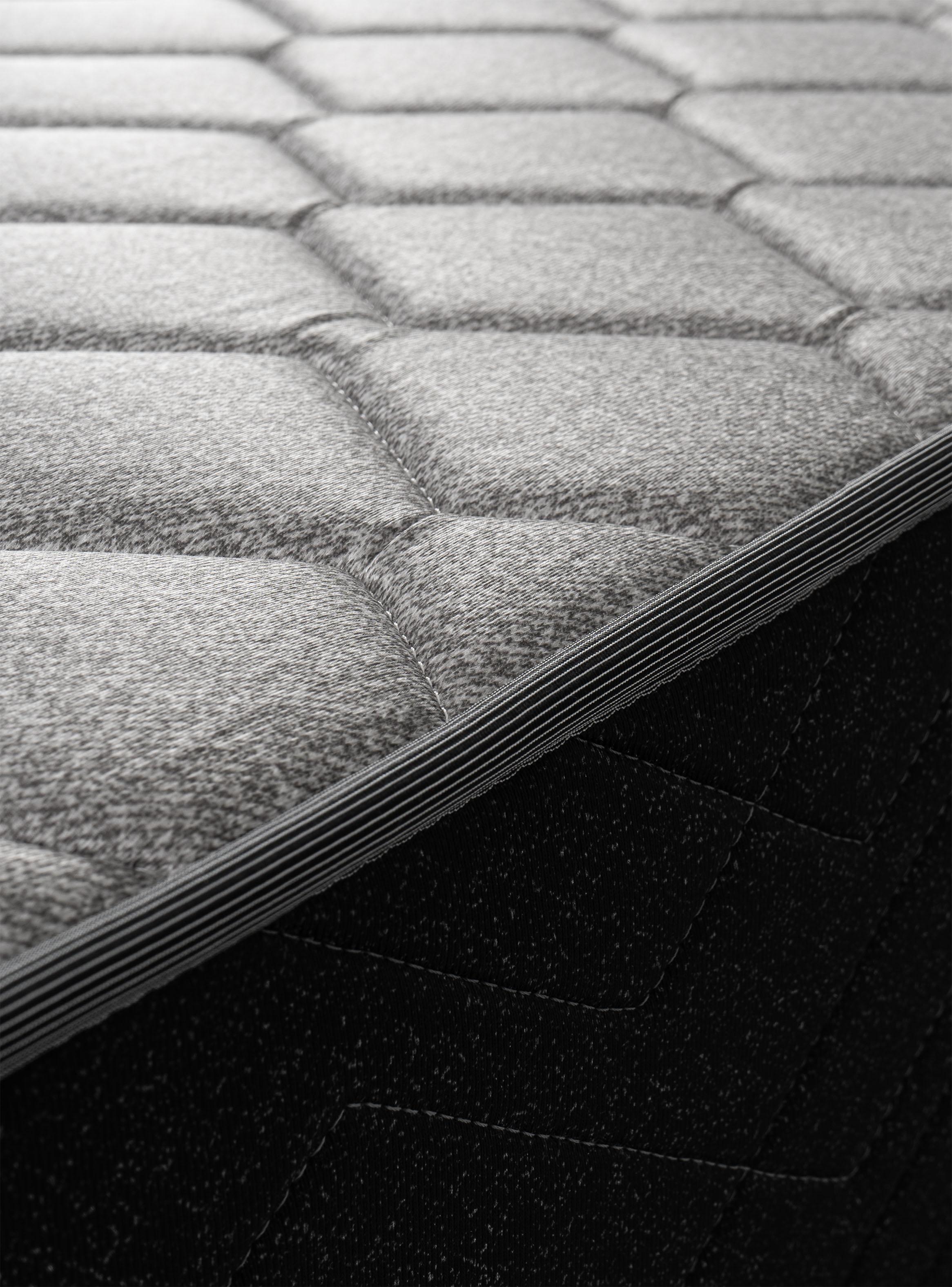 Cama Nido Apolo Black 1.5 Plazas x190 cm + Respaldo Everest + Velador Granada Nude-3