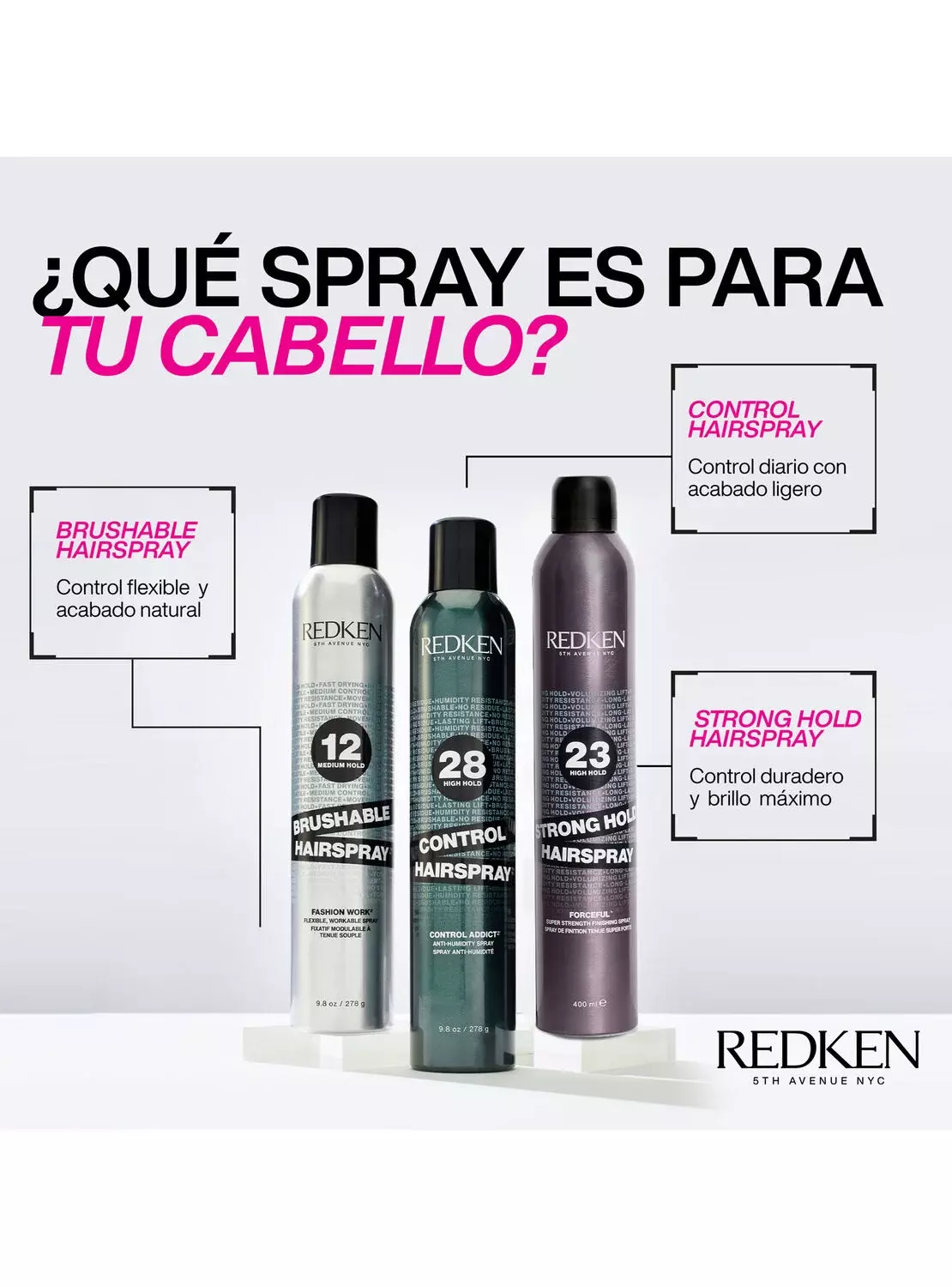 Laca de Fijación Brushable Hairspray 12 290ml Redken-5