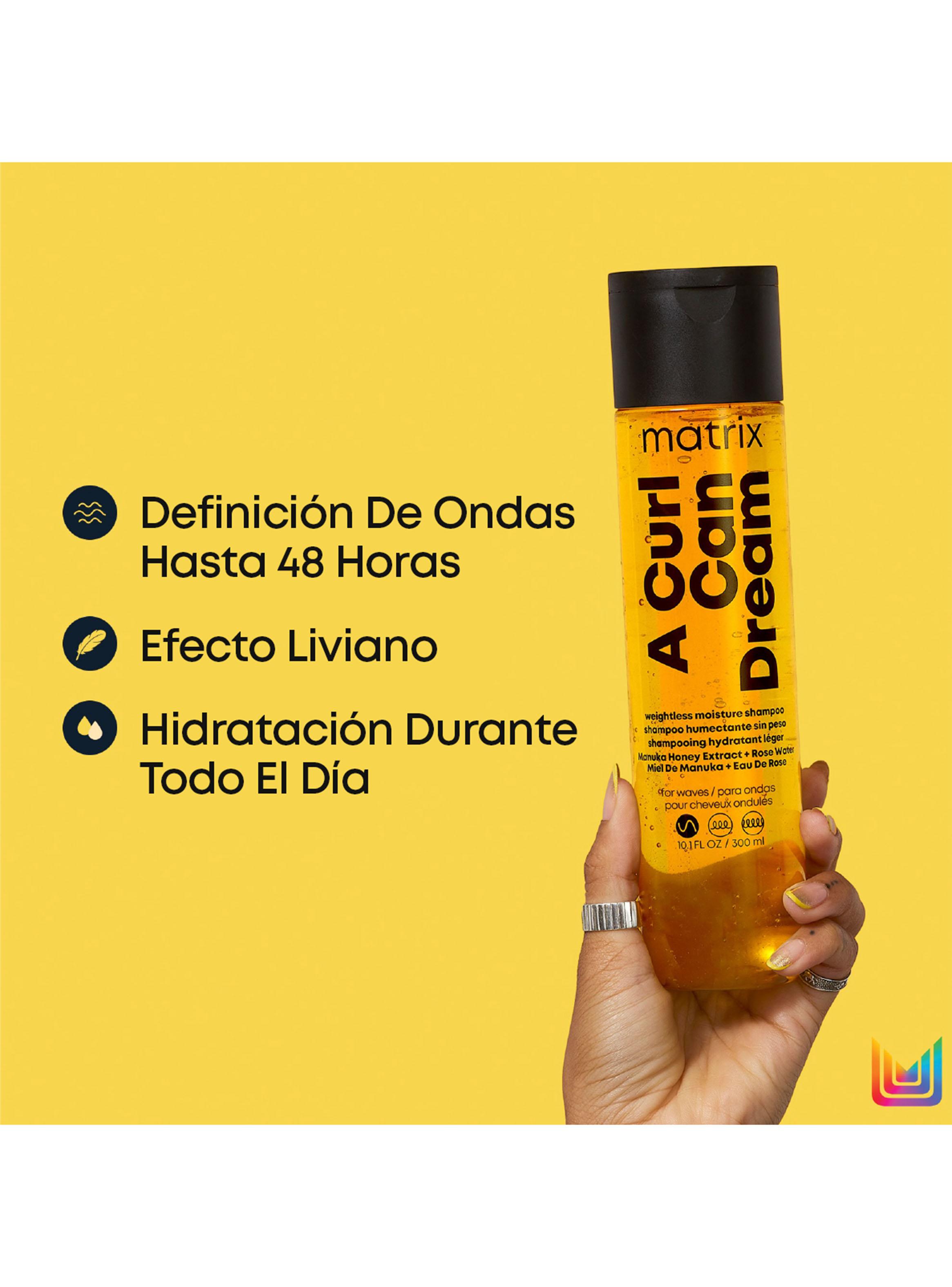 Set Shampoo Hidratación 300ml + Acondicionador 300ml Cabello Ondulado a Curl Can Dream Matrix-2