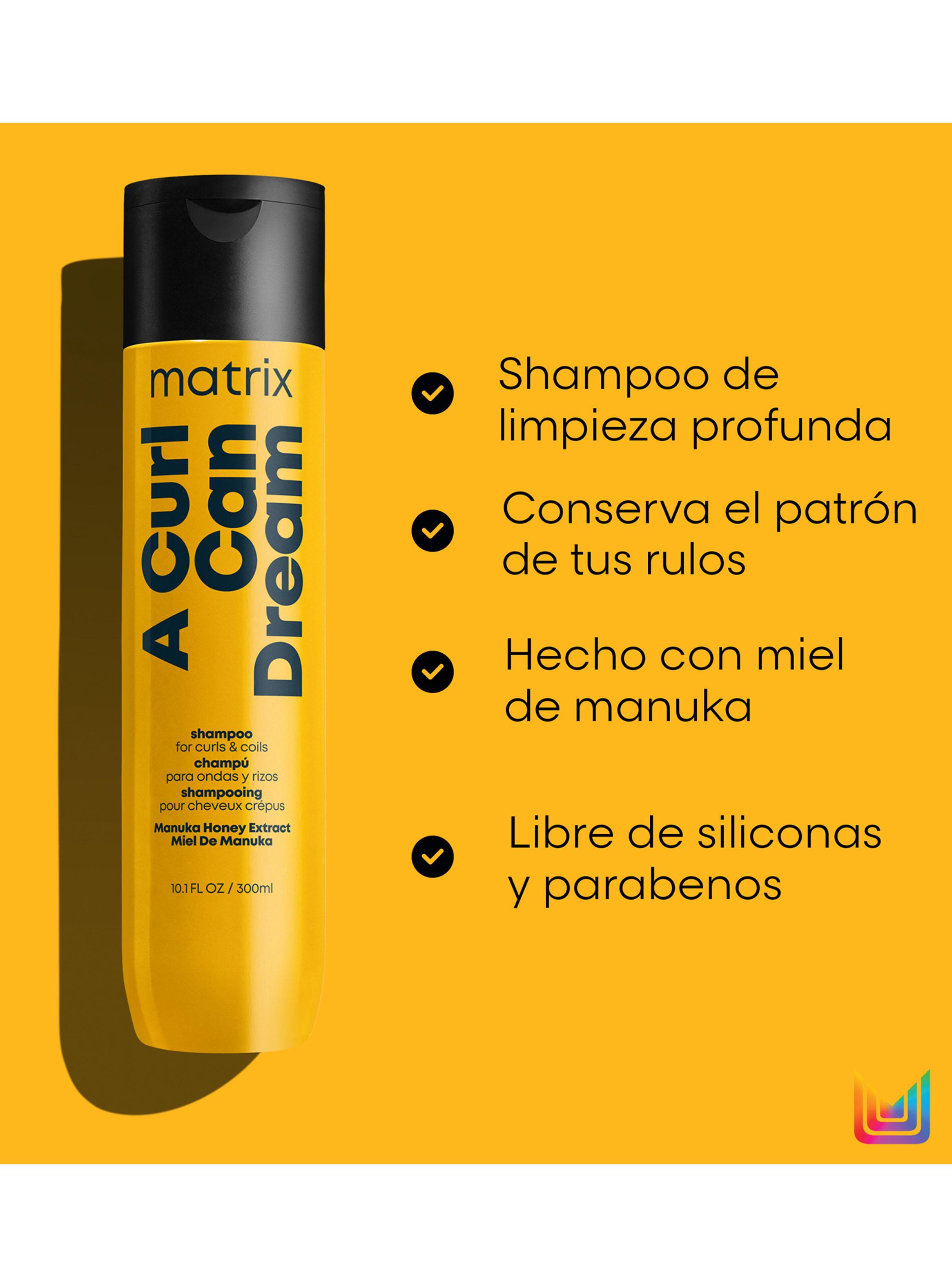 Set Shampoo Hidratación 300ml + Máscara Definición 280ml Cabello Rizado a Curl Can Dream Matrix-3