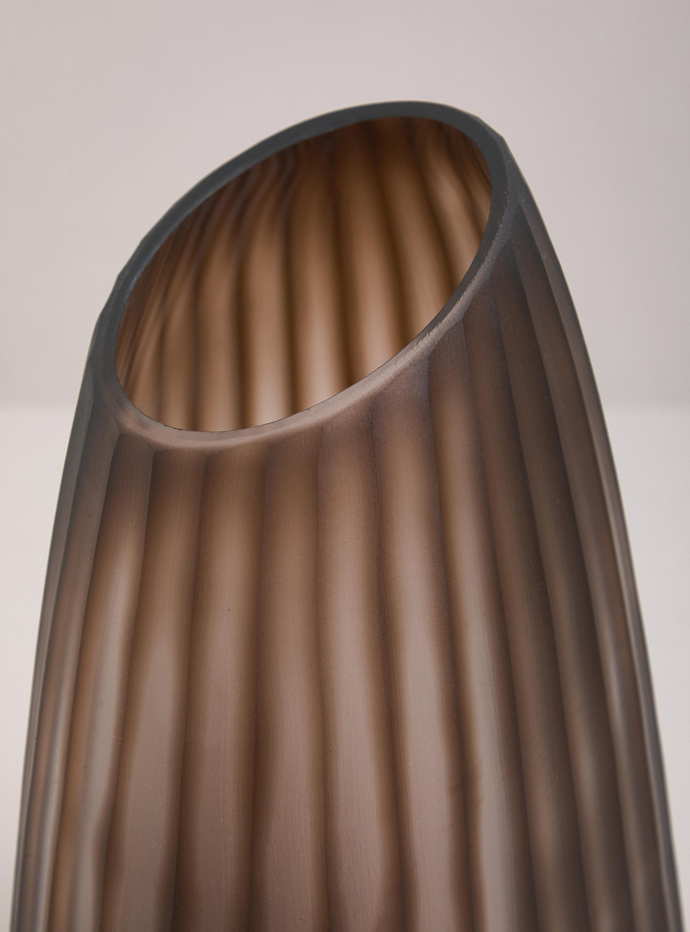 Jarrón Vidrio Opaco Terra 37.5 cm-2