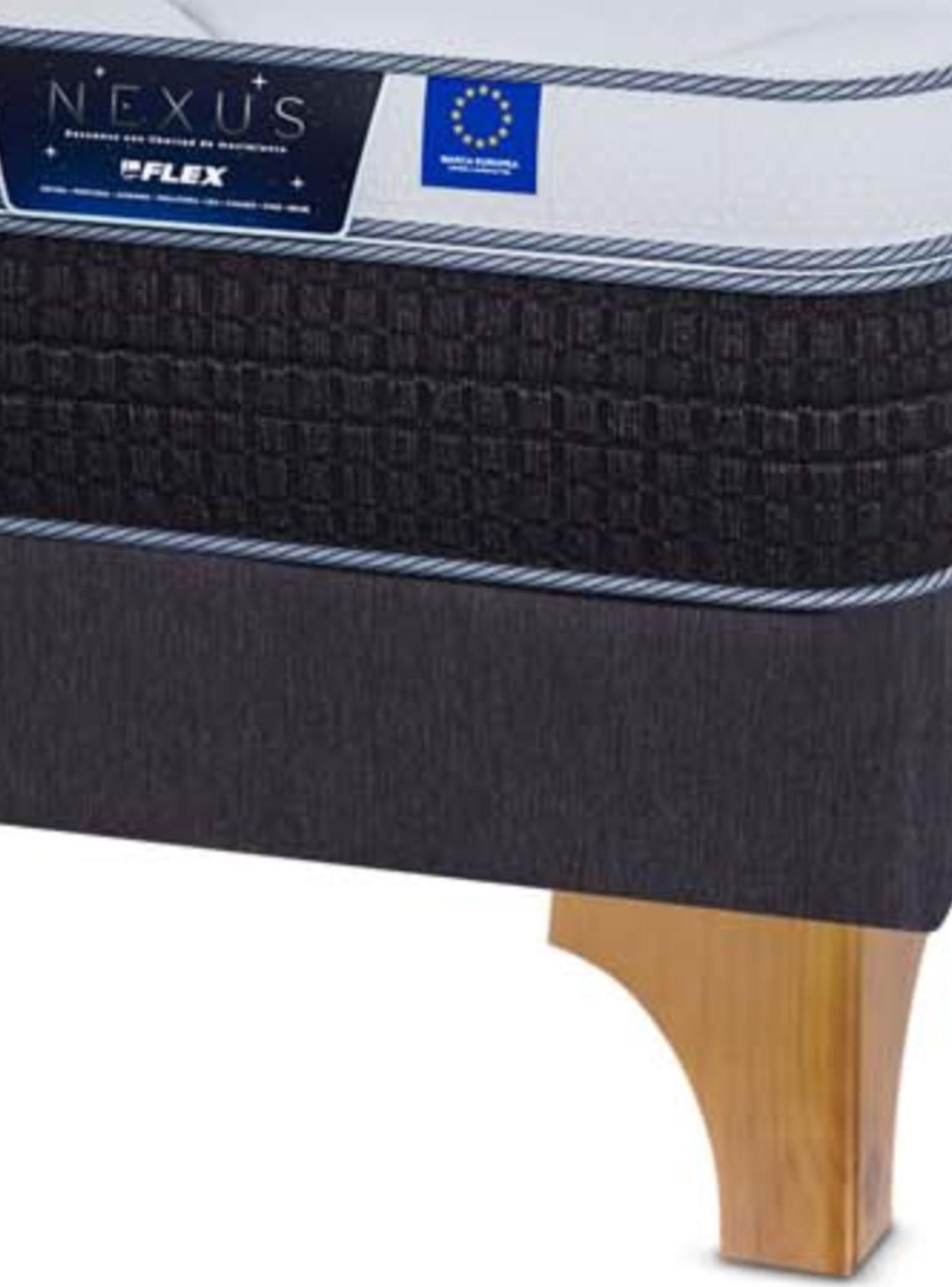 Cama Europea Nexus 2 Plazas Box Base Dividida + Respaldo Lorraine-4