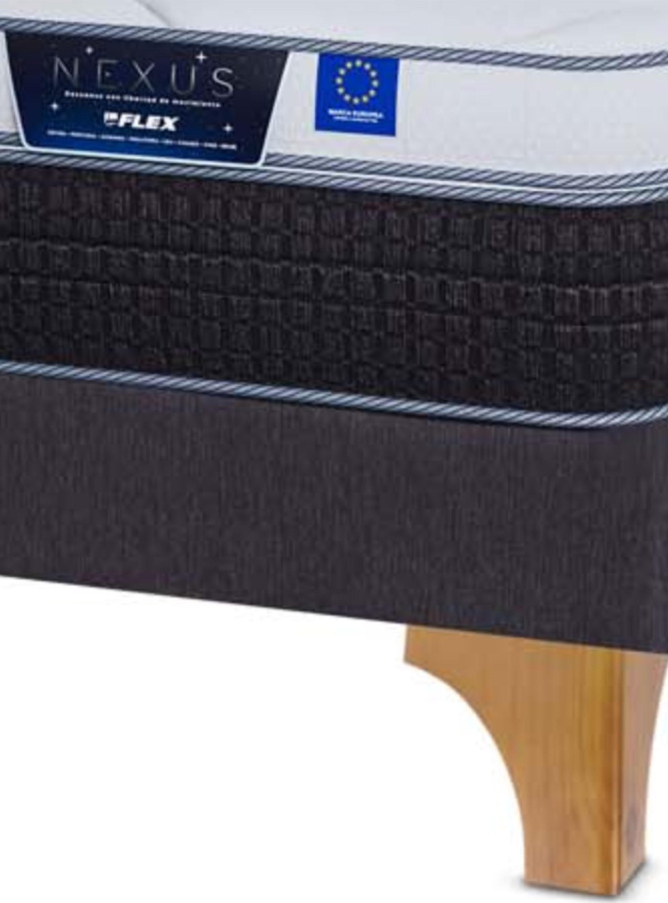 Cama Europea Nexus 2 Plazas Box Base Dividida + Set de Muebles Lorraine-4