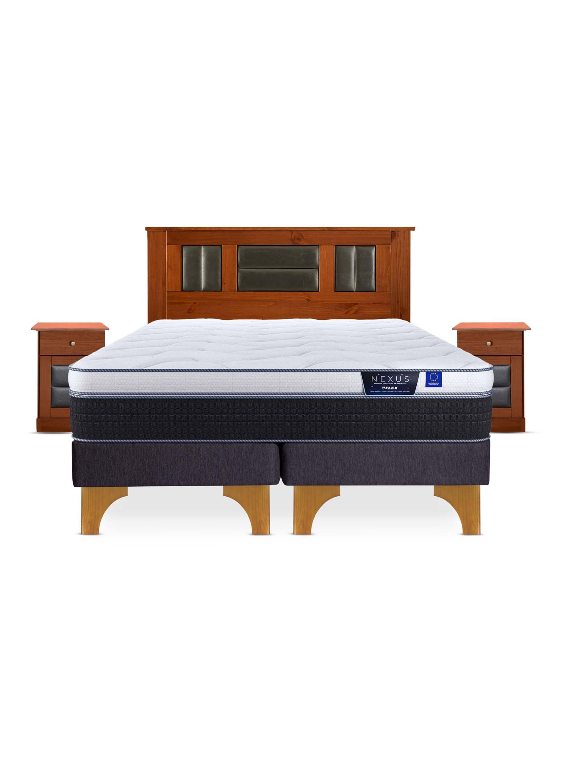 Cama Europea Nexus King + Set de Muebles Lorraine-2