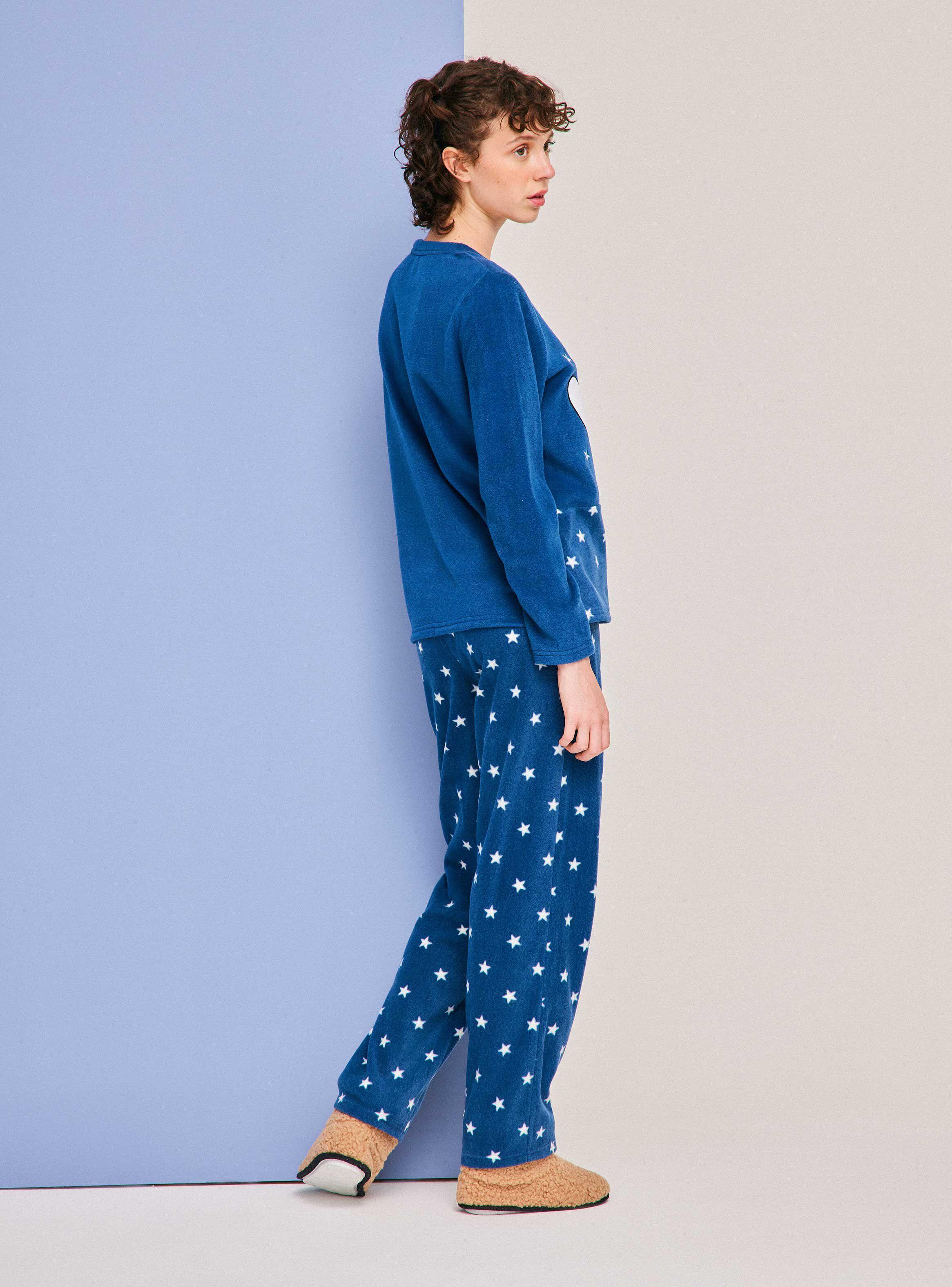 Pijama Full Print Aplicación Bordado Polar-5