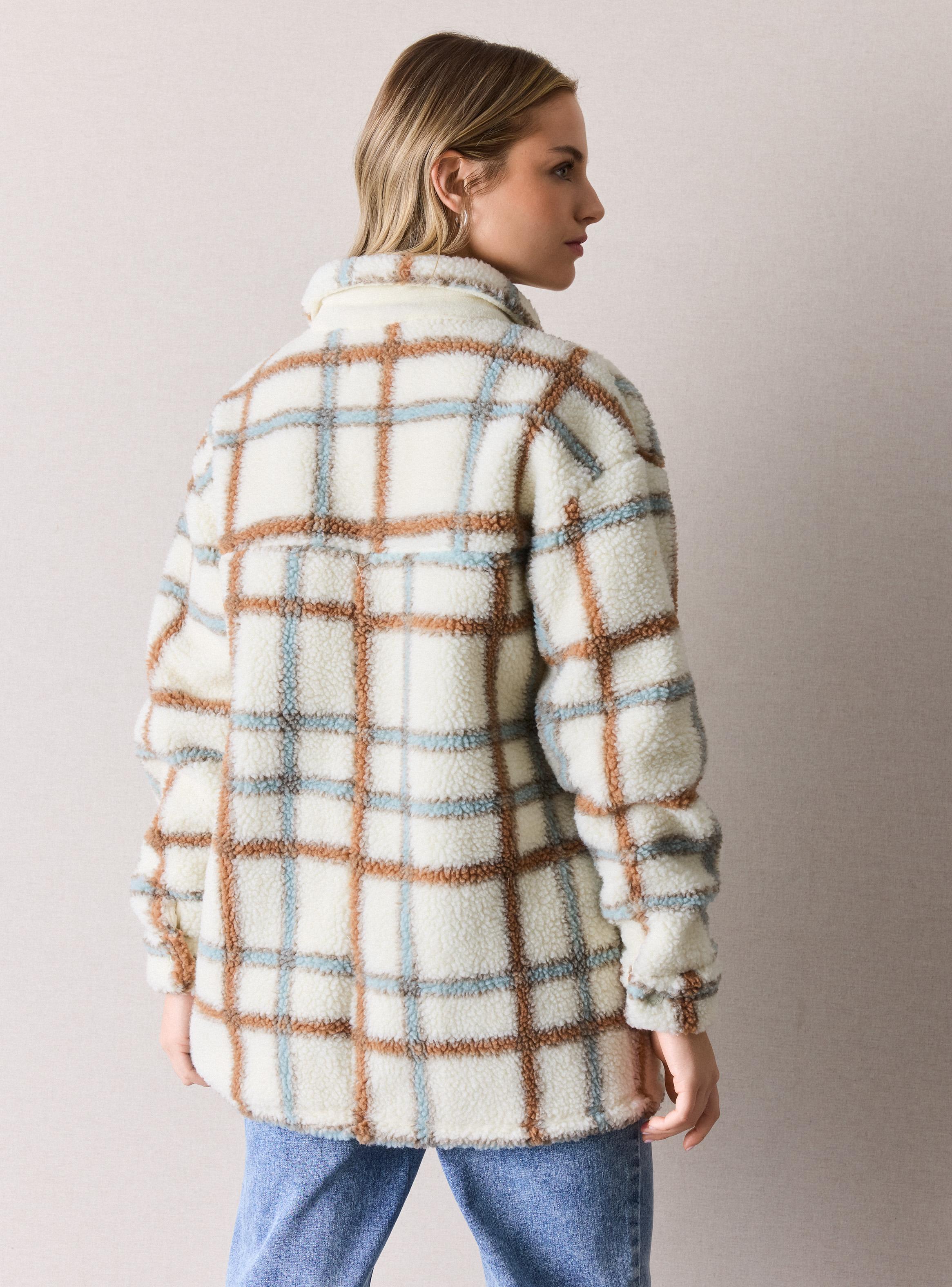 Sobrecamisa Sherpa Mangas Aglobadas Botones Snaps-1