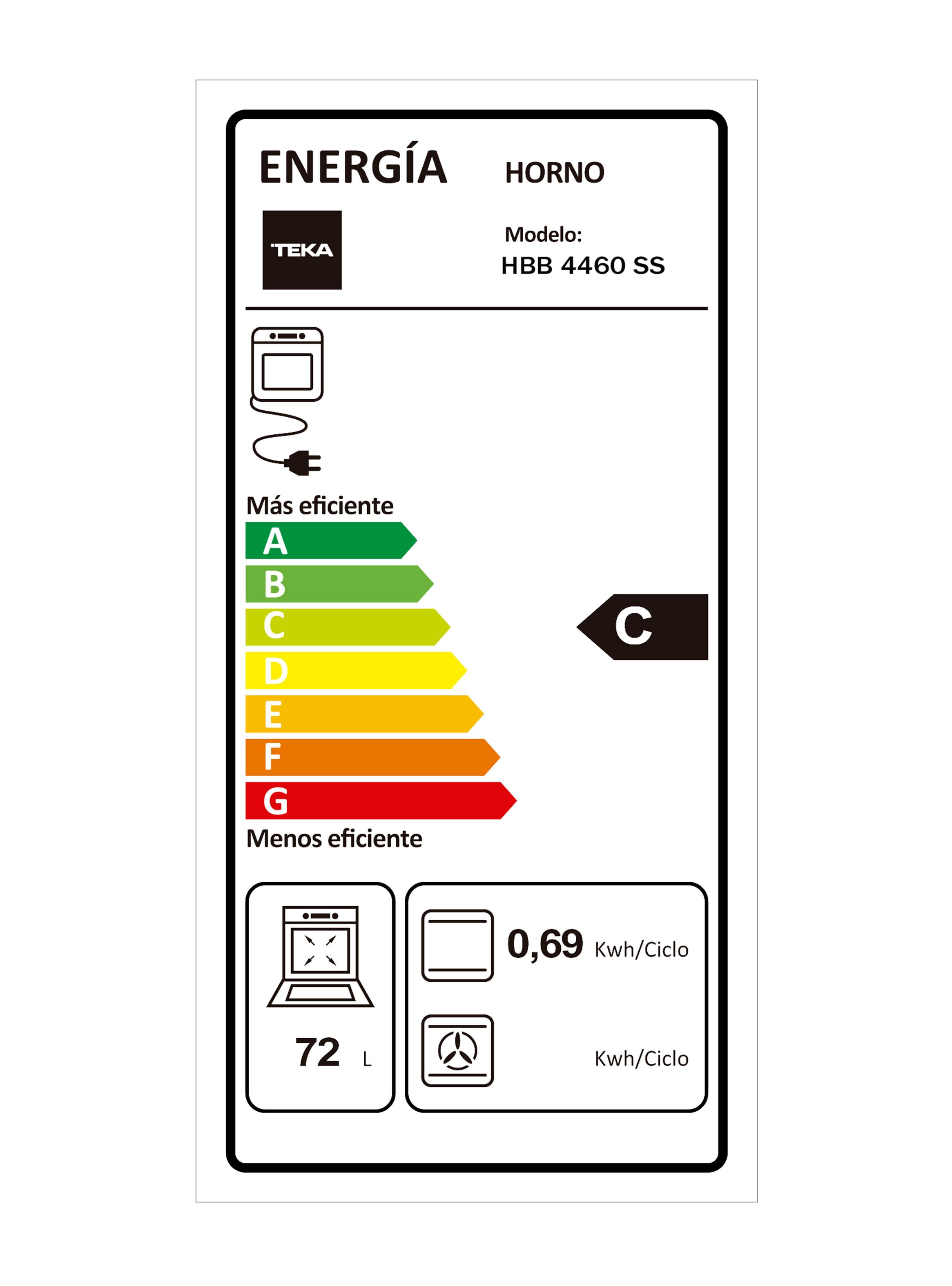 Horno Empotrable Eléctrico 72 Litros HBB4460SS-4