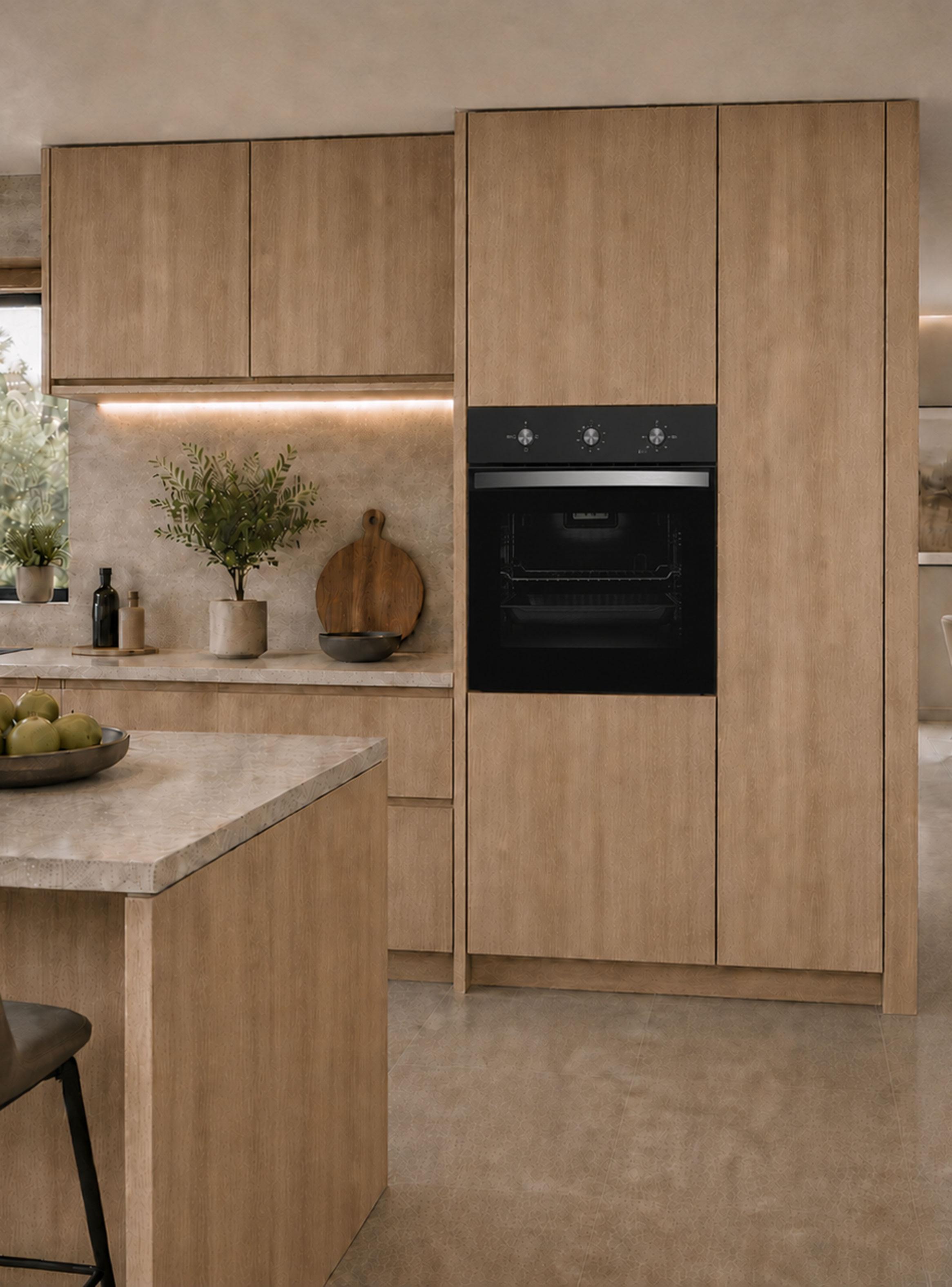 Horno Empotrable Eléctrico 67 Litros HBB5360FBK Negro-4