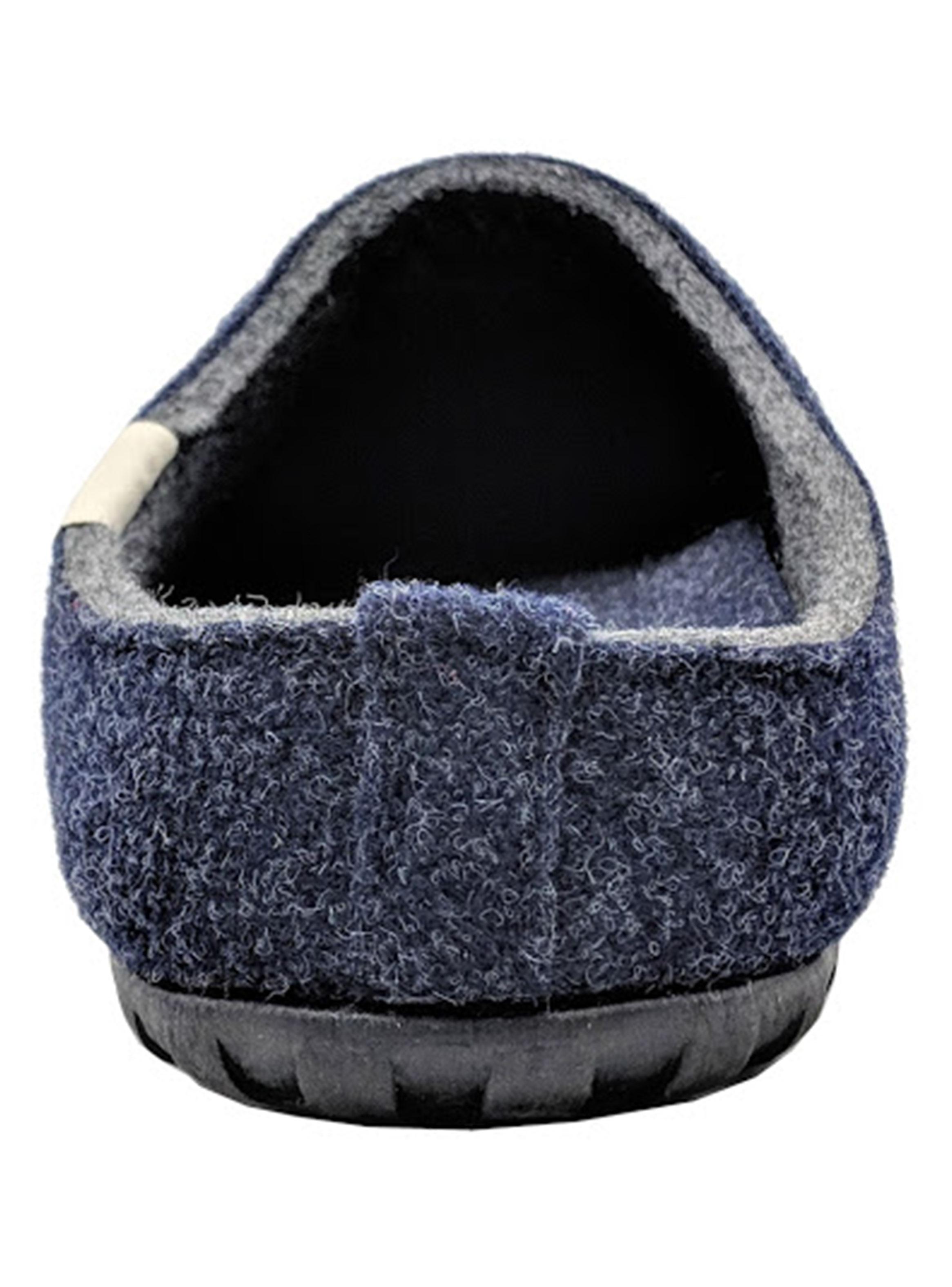 Outback Slippers - Navy & Grey-3
