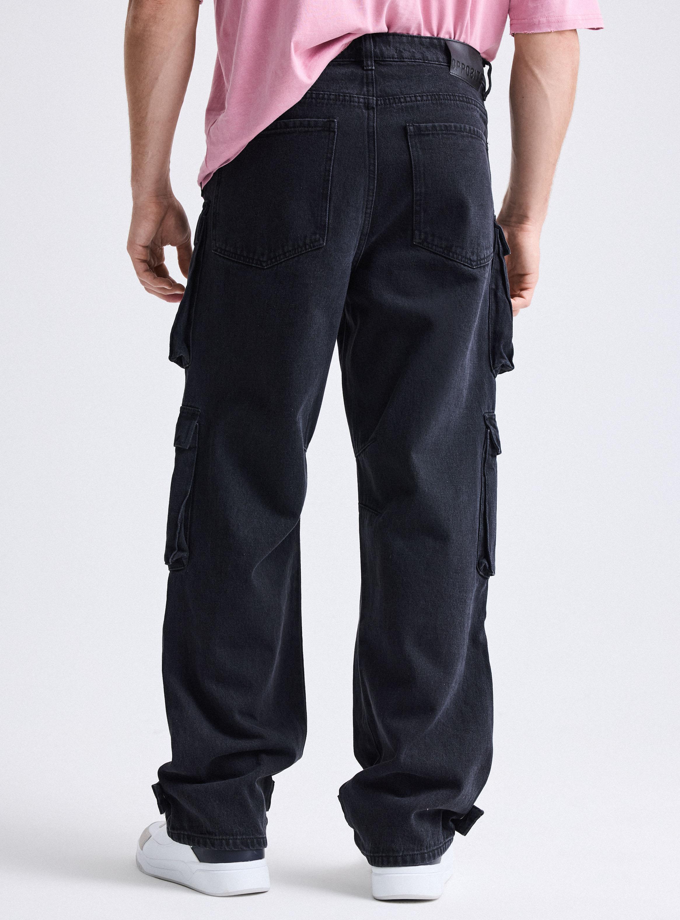Jeans Multipocket Utilitario Baggy-1