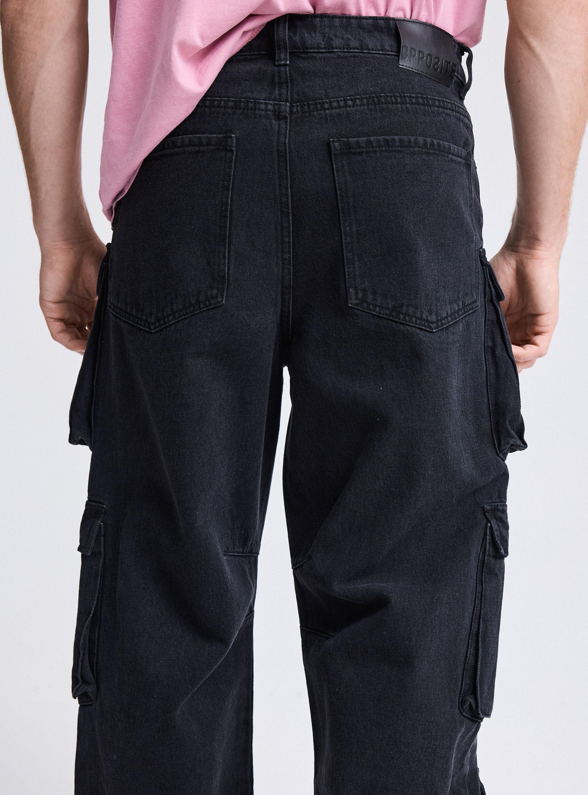 Jeans Multipocket Utilitario Baggy-3