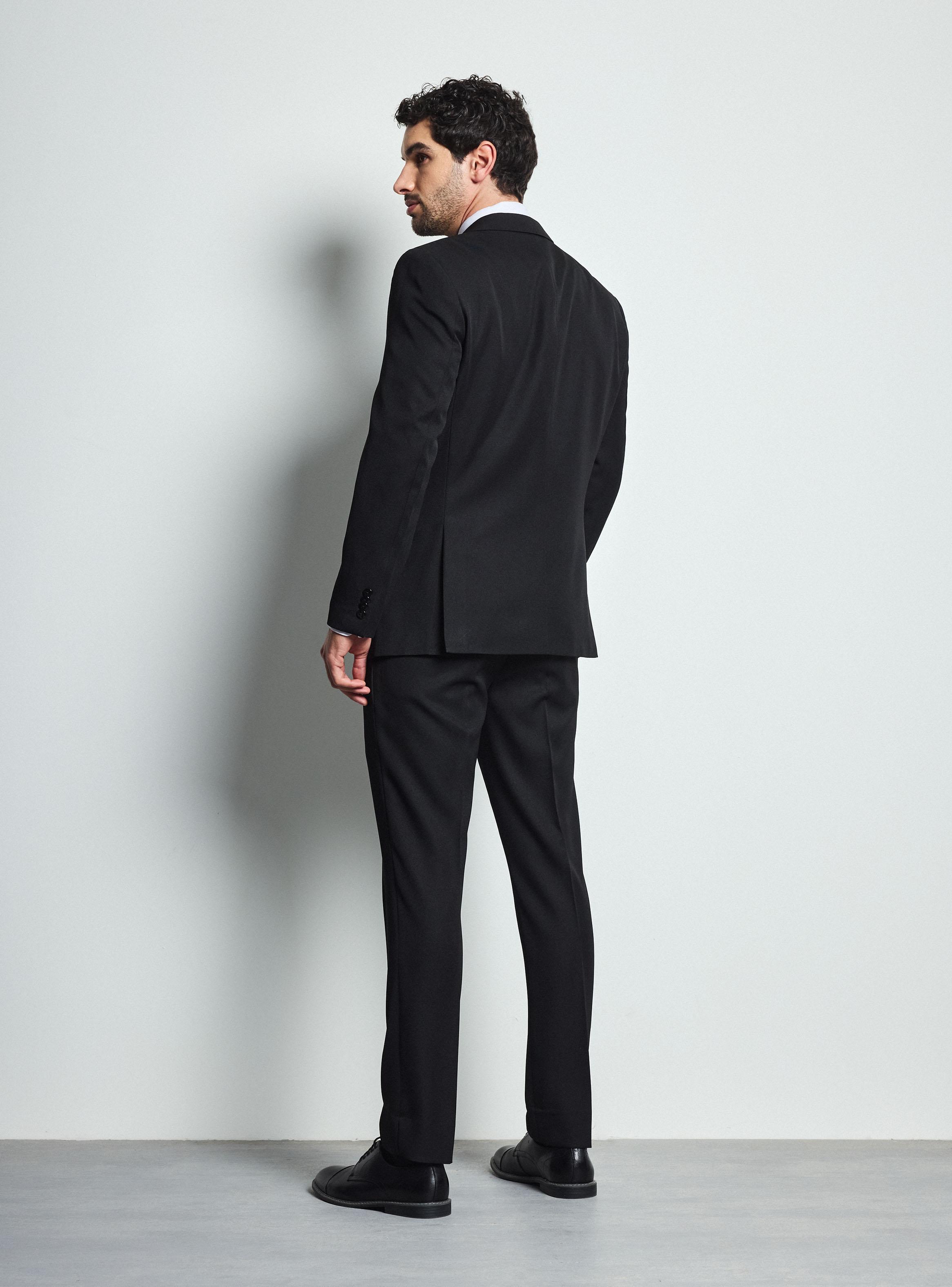 Traje Recto Slim Fit Liso Soft Finish -5