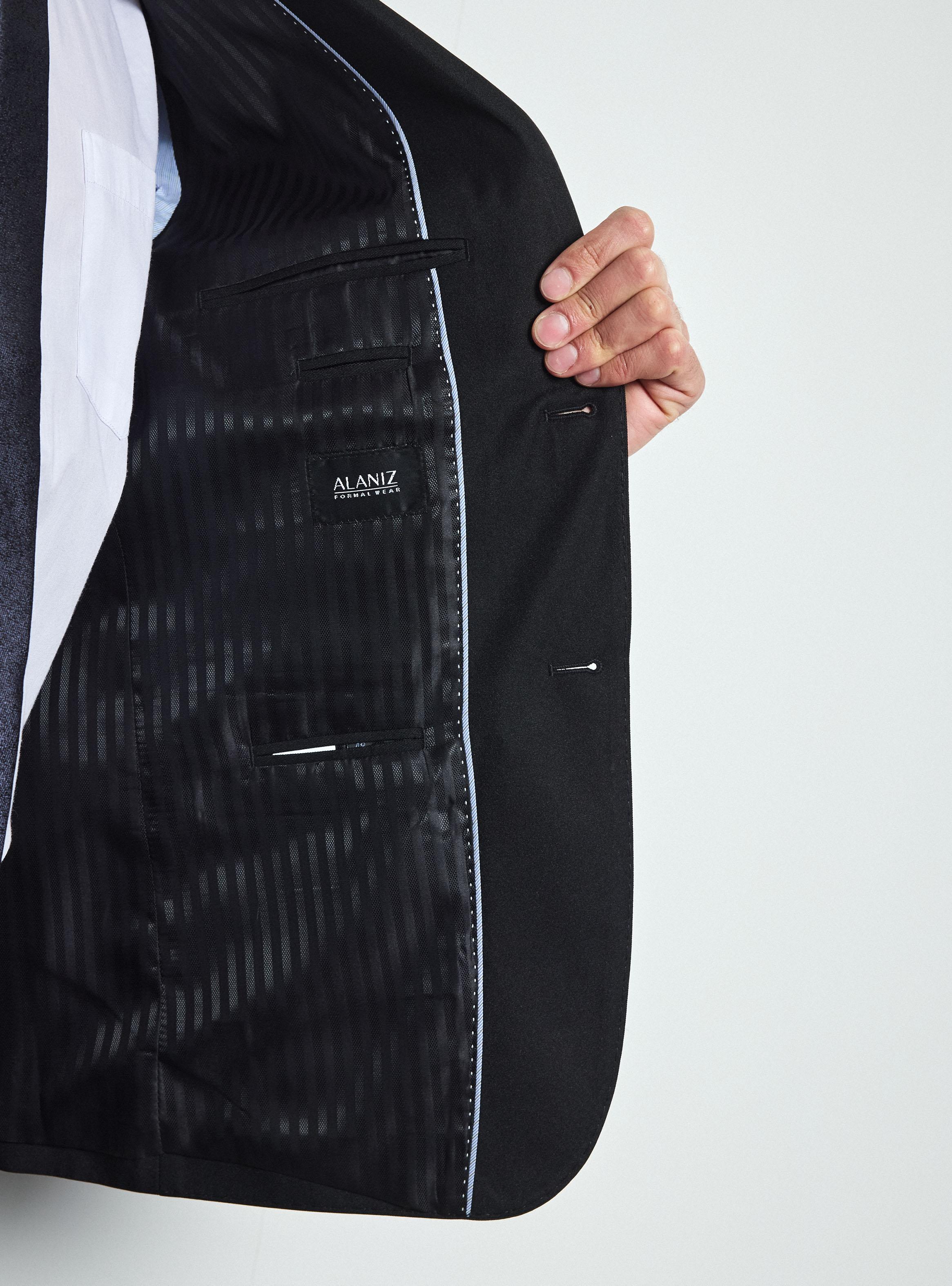 Traje Recto Slim Fit Liso Soft Finish -3