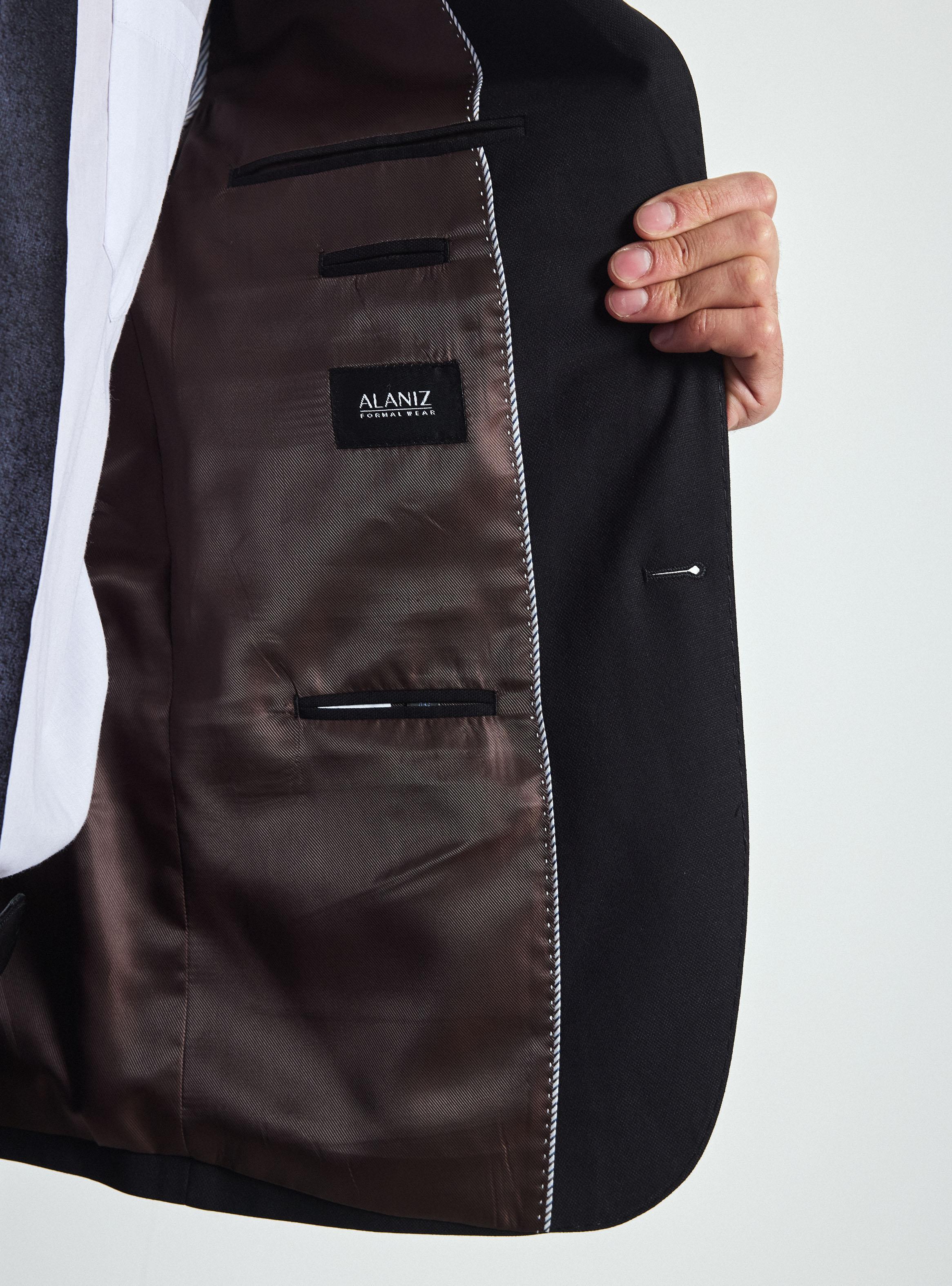 Traje Recto Textura Color Slim Fit  -2