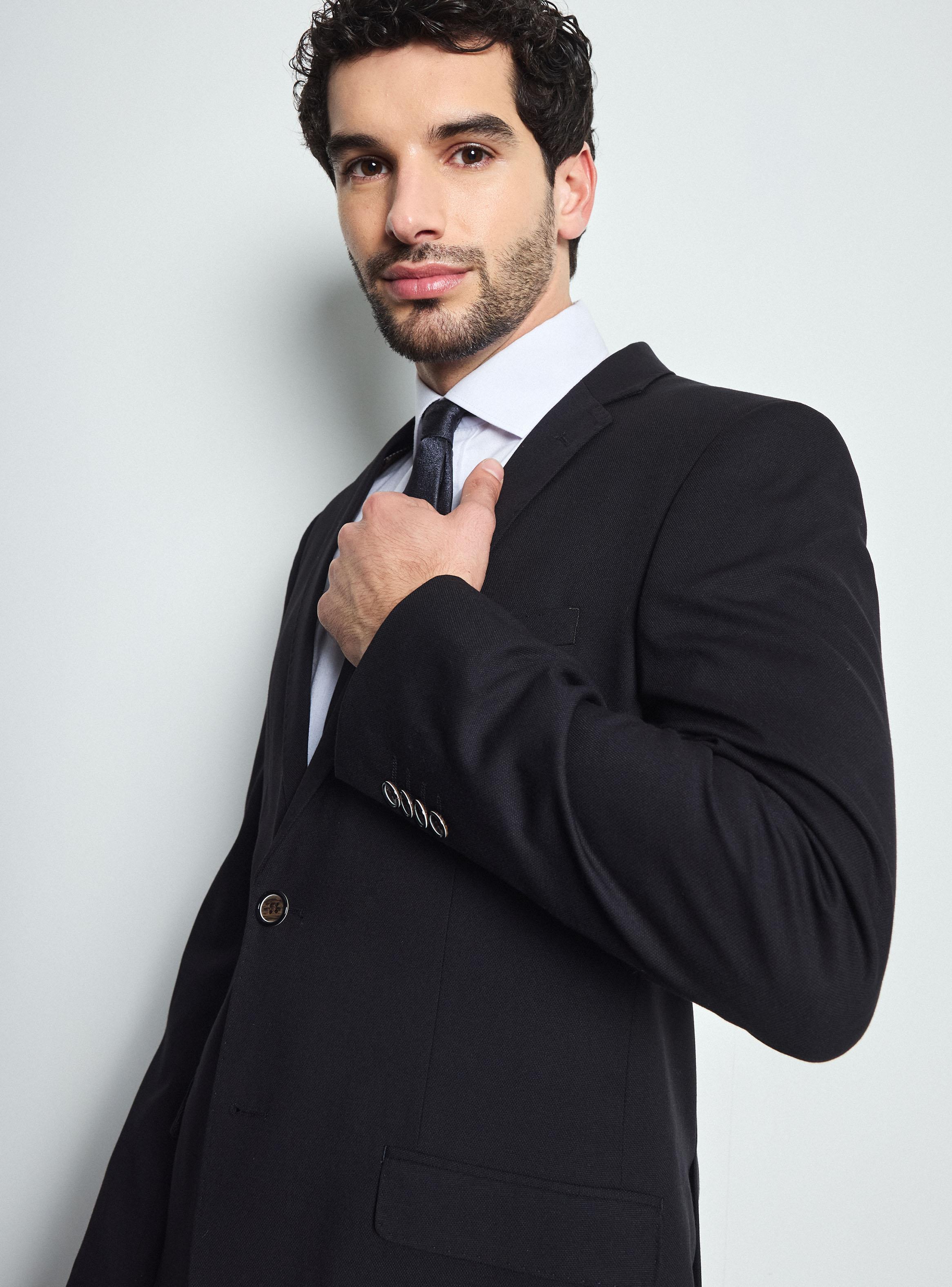Traje Recto Textura Color Slim Fit  -3