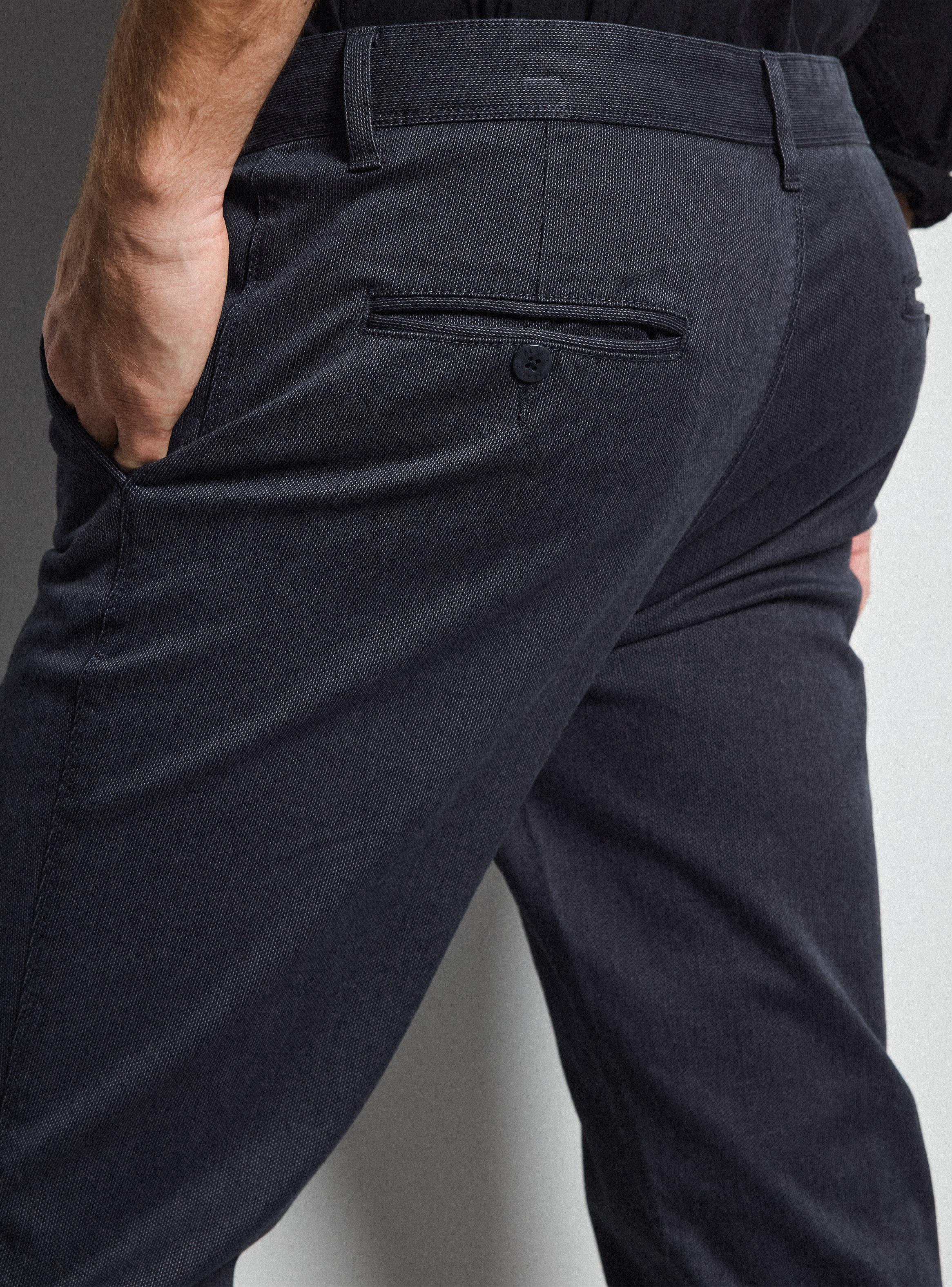 Pantalón Corte Chino Texturado Slim-3
