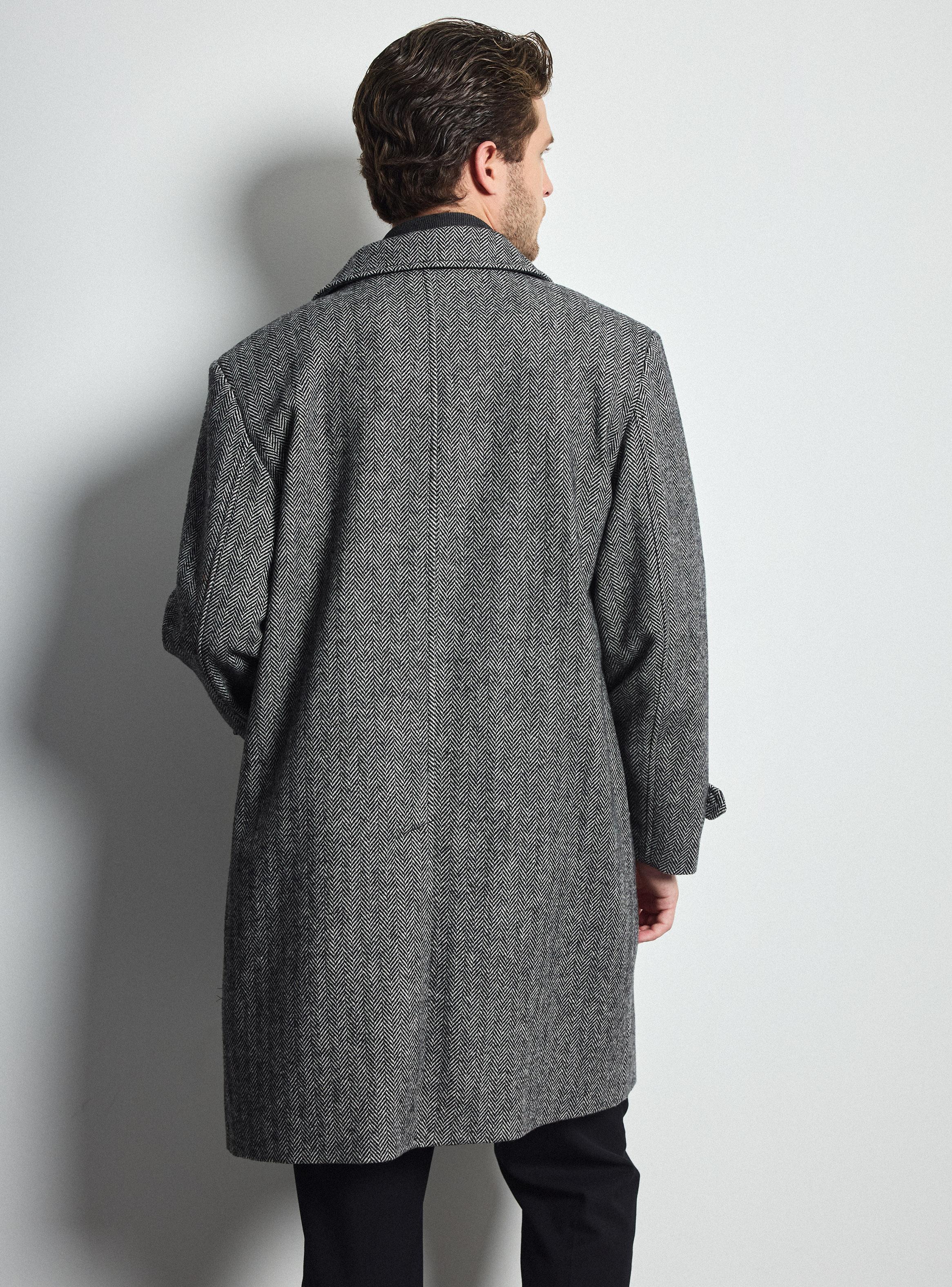 Abrigo Recto 3/4 en Tweed -1