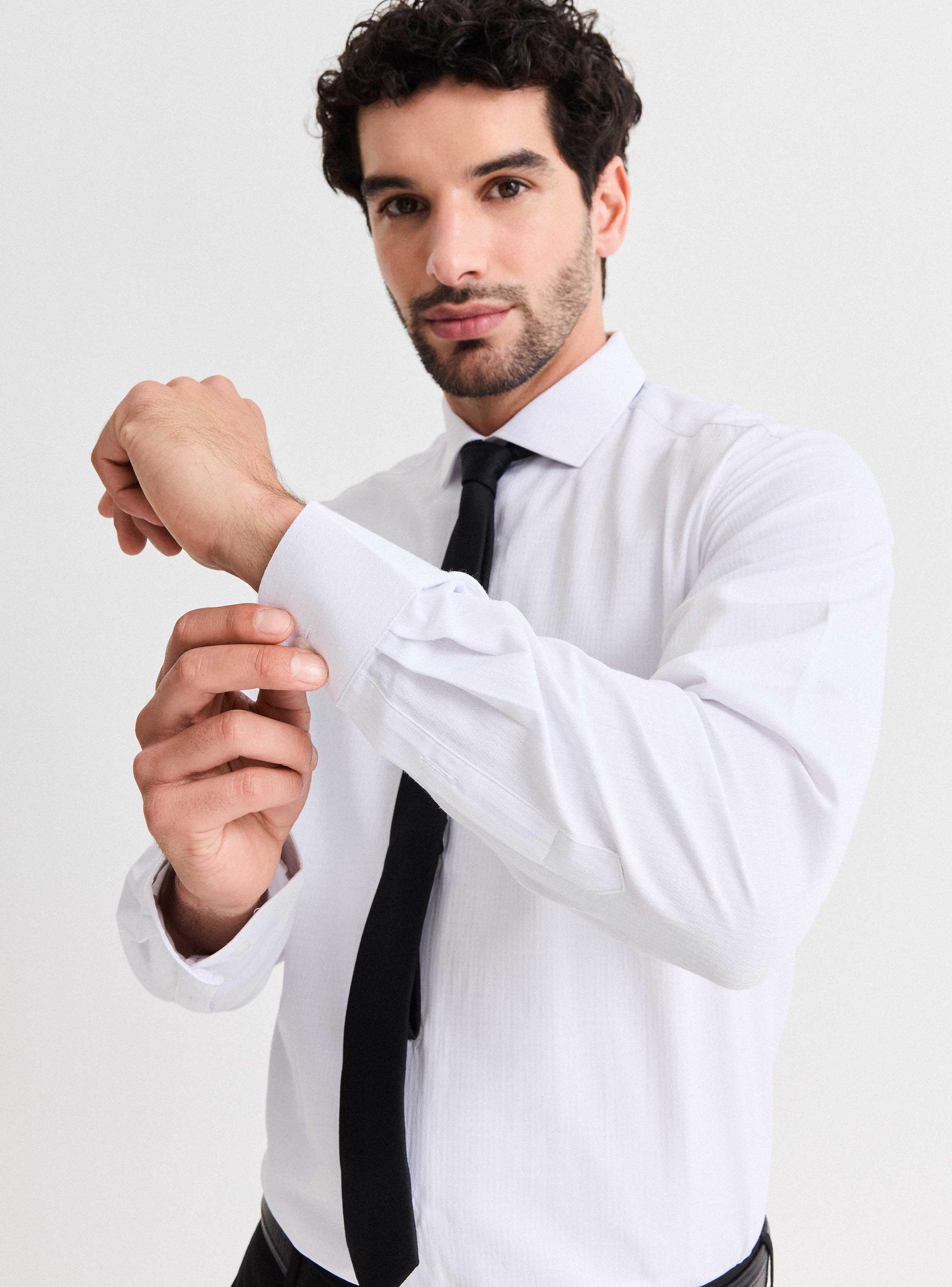 Camisa Slim Fit Texturada-2