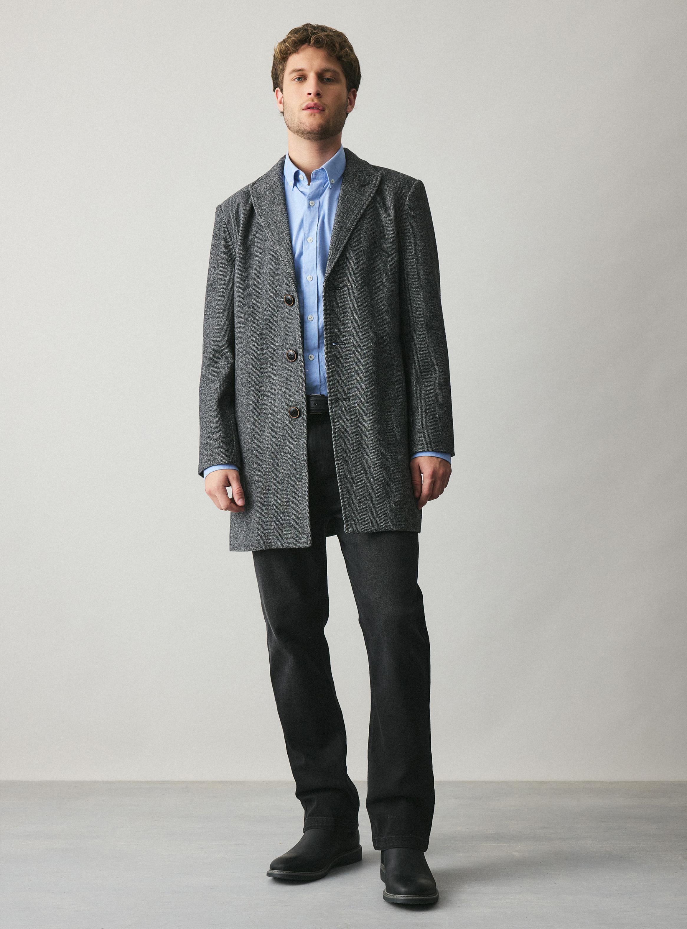 Abrigo Recto Tweed-4