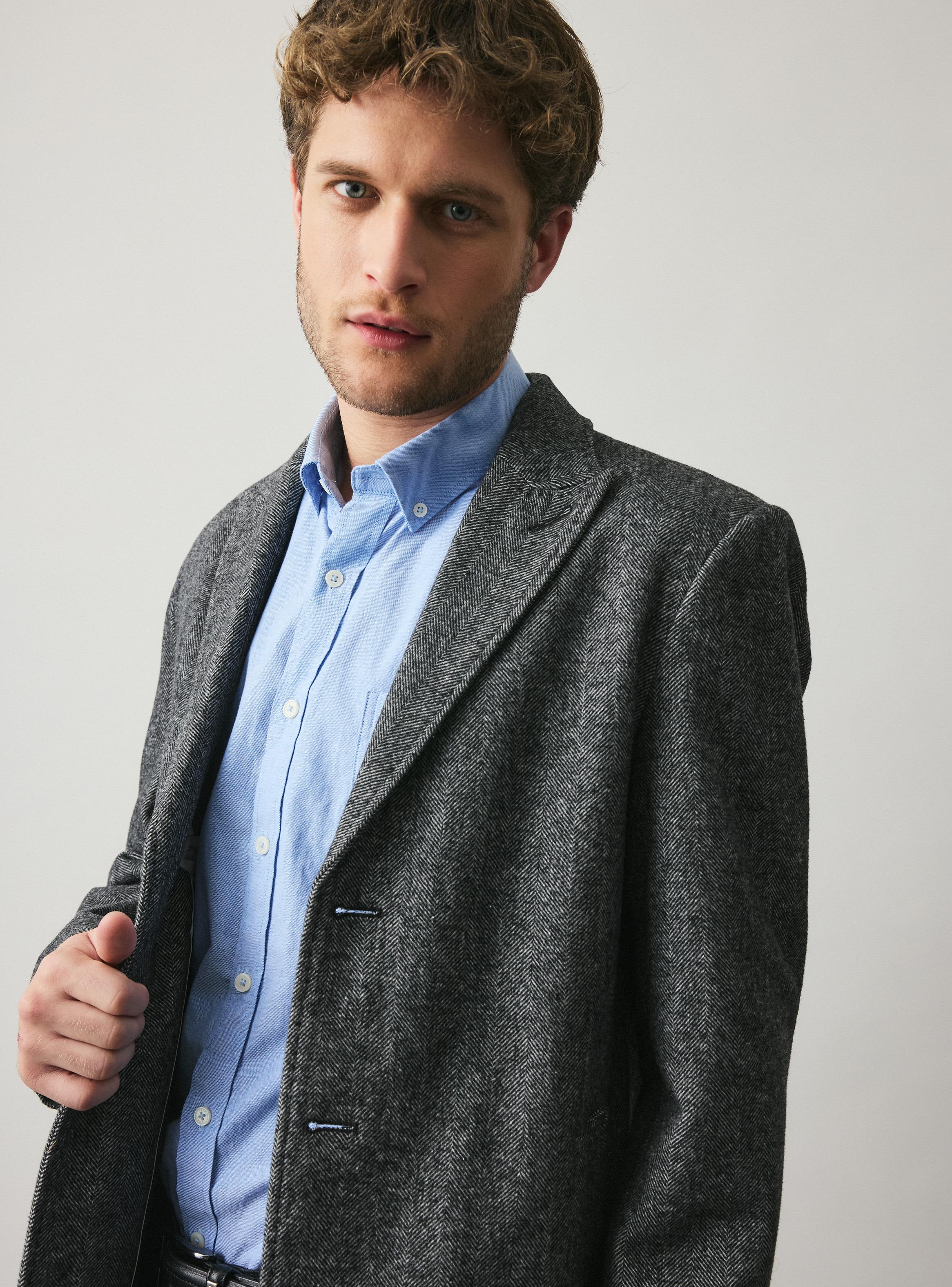 Abrigo Recto Tweed-2