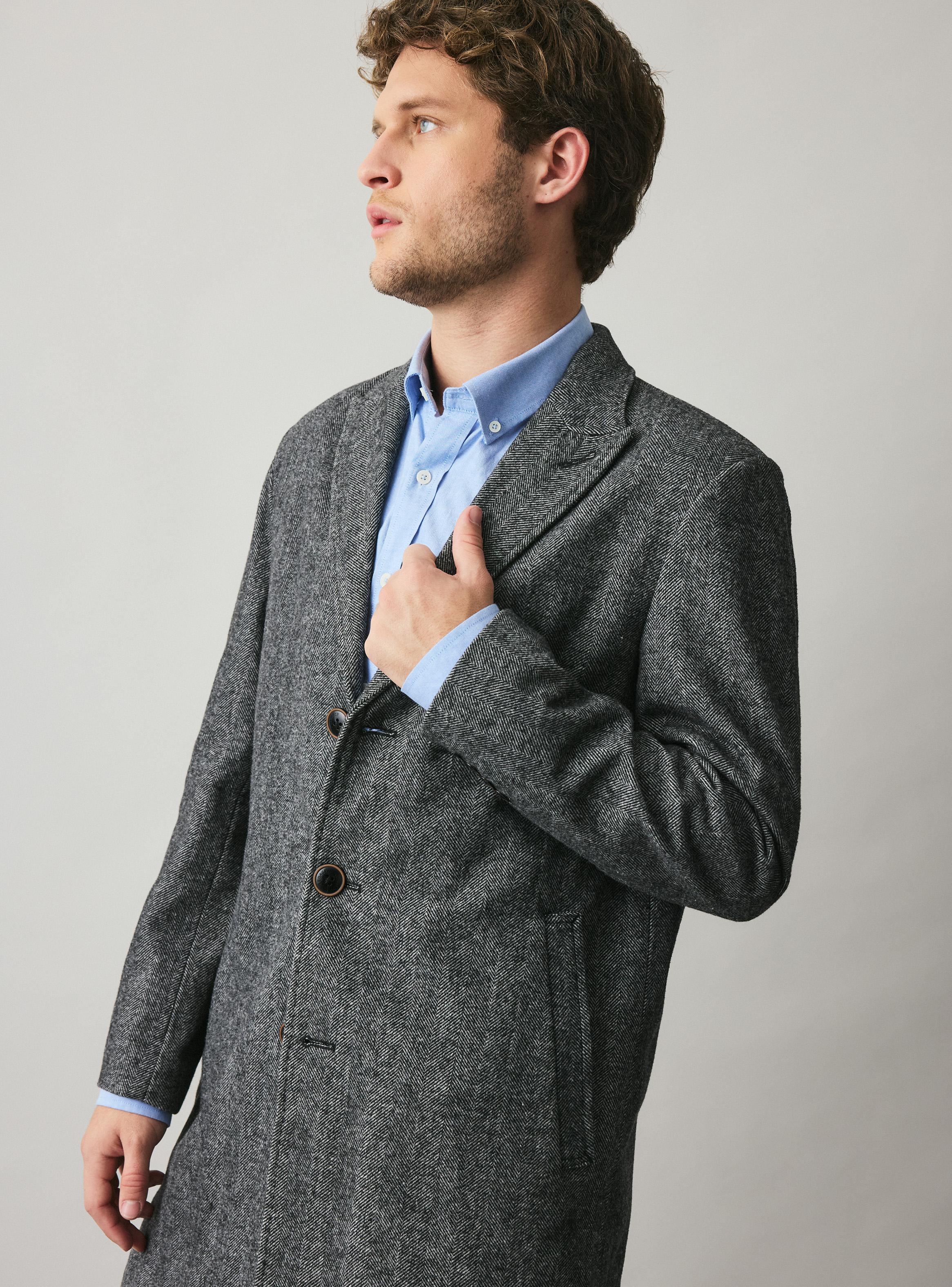 Abrigo Recto Tweed-3