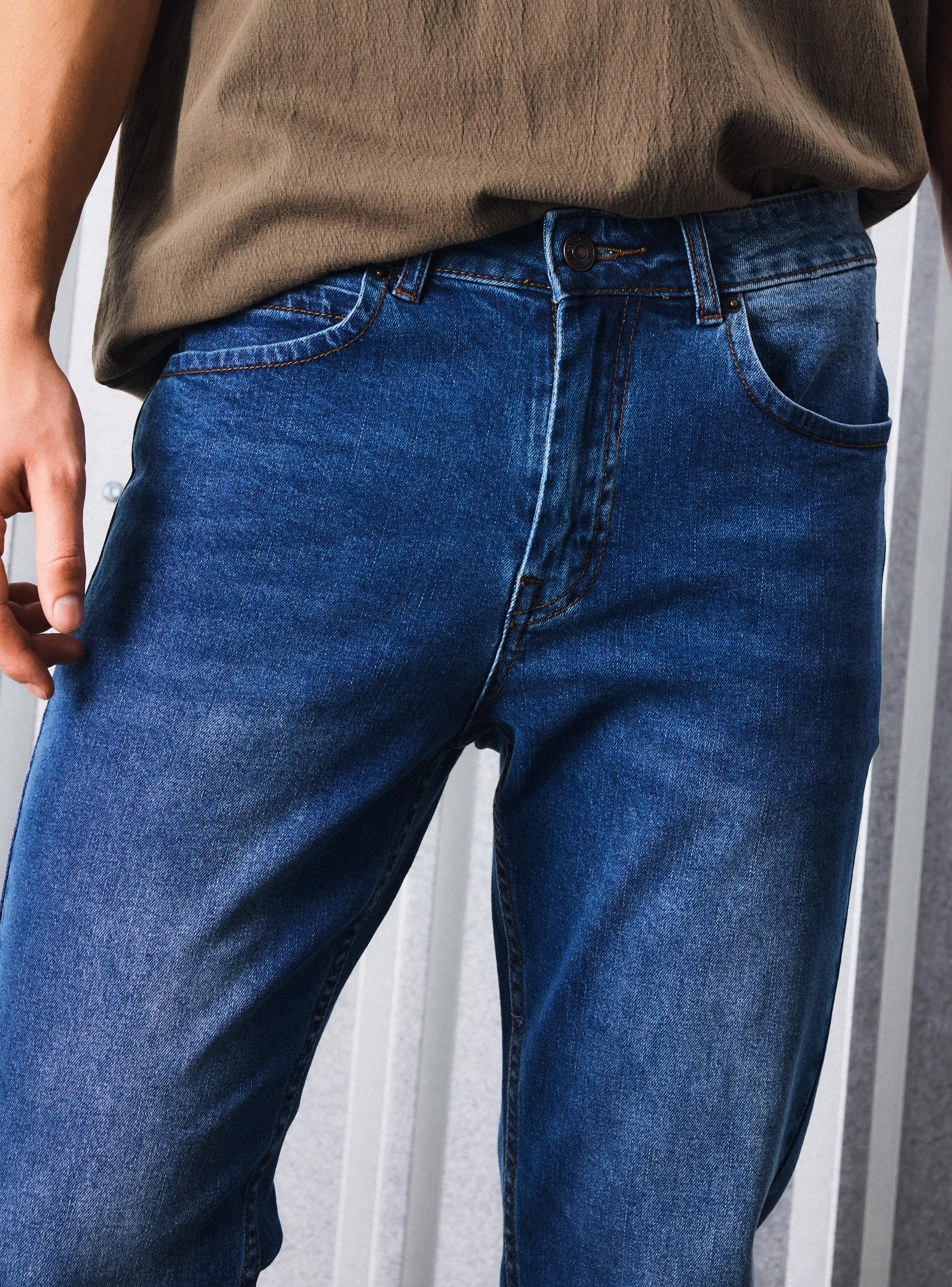 Jeans Recto Azul Lavado-2