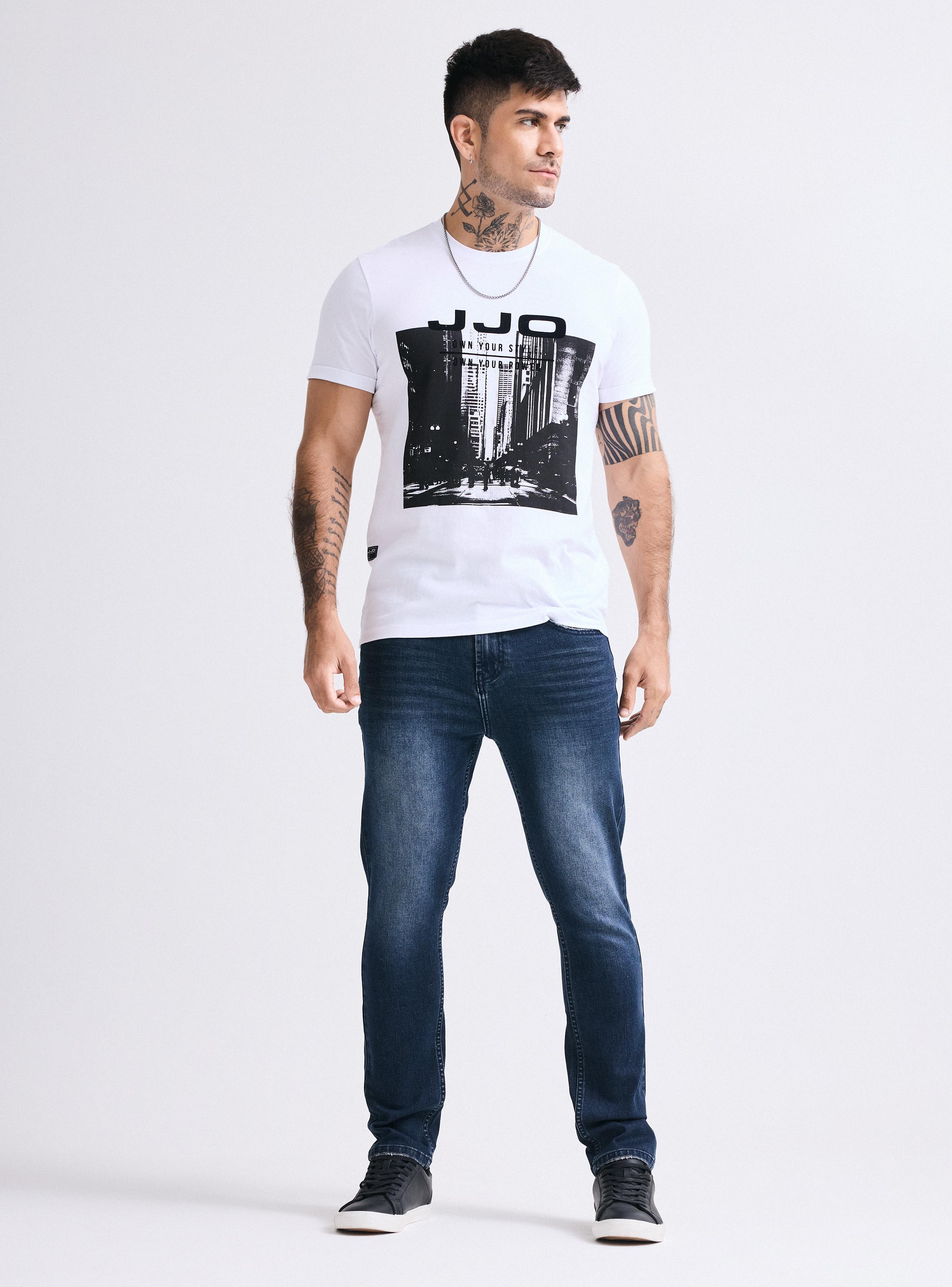 Jeans Lavado Contrastado Skinny Fit-4