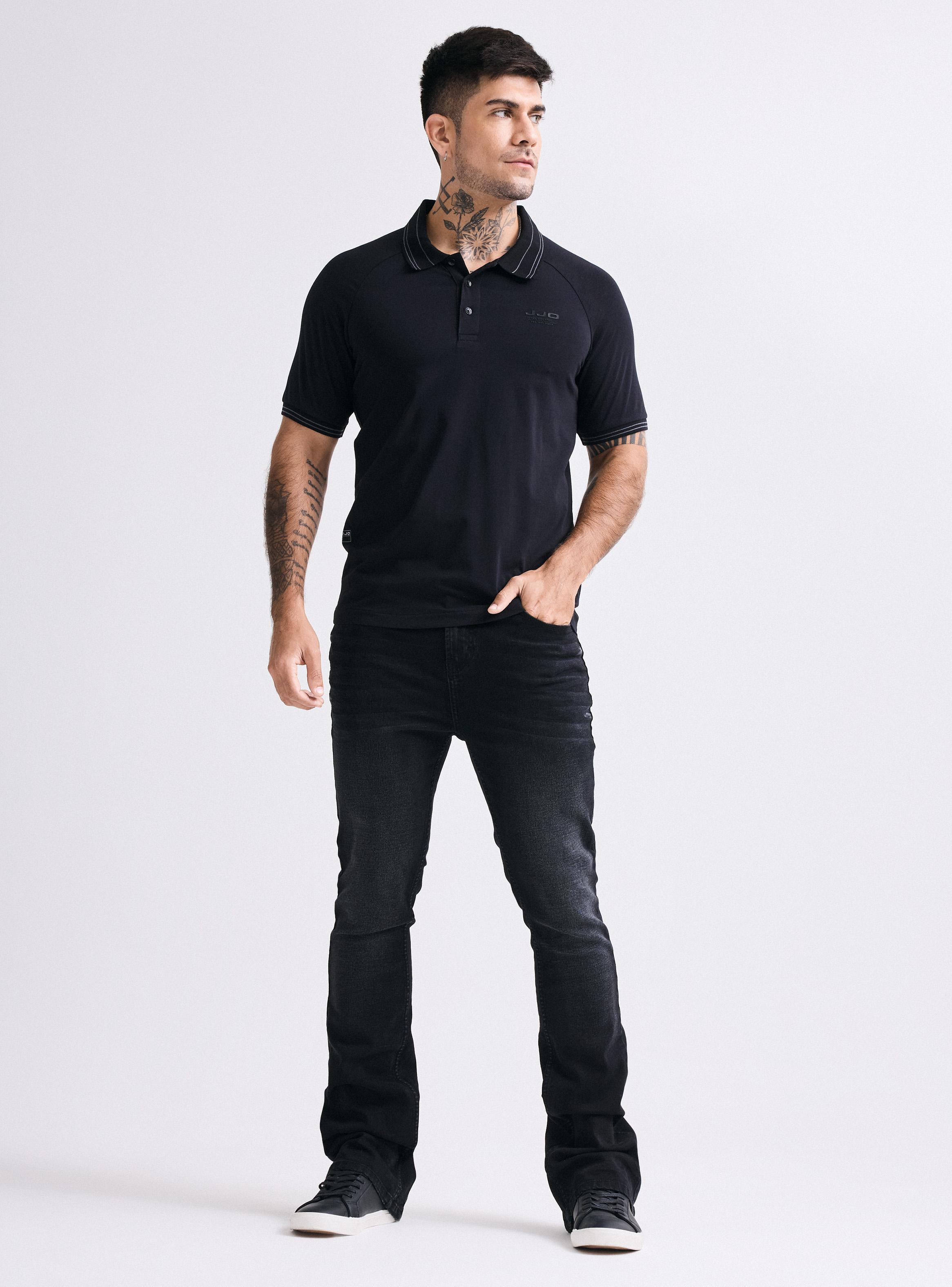 Polera Cuello Polo Manga Raglan-4