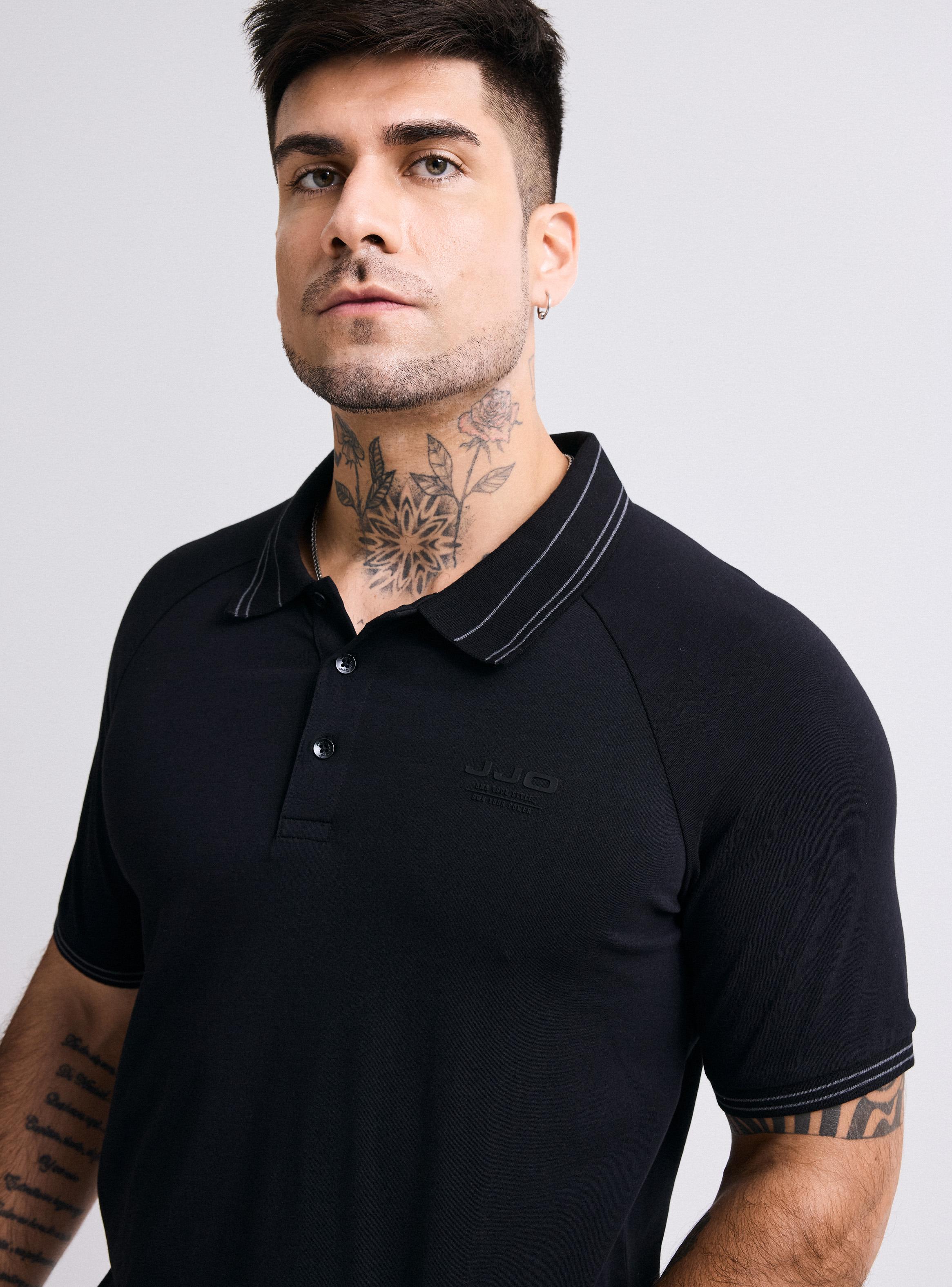 Polera Cuello Polo Manga Raglan-2
