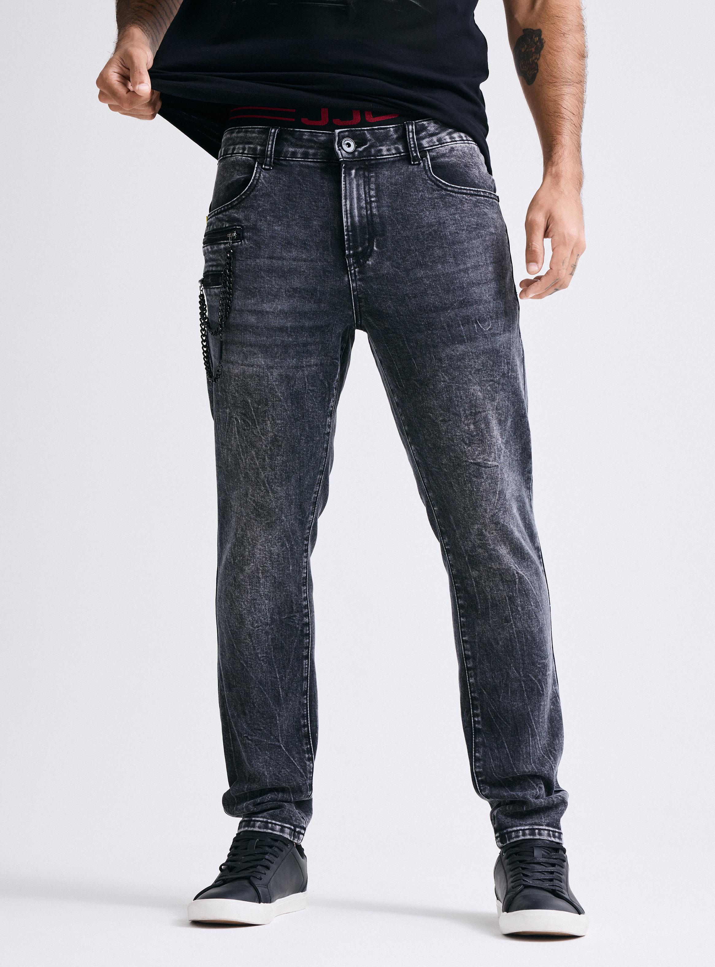 Jeans Skinny Gravillado-0