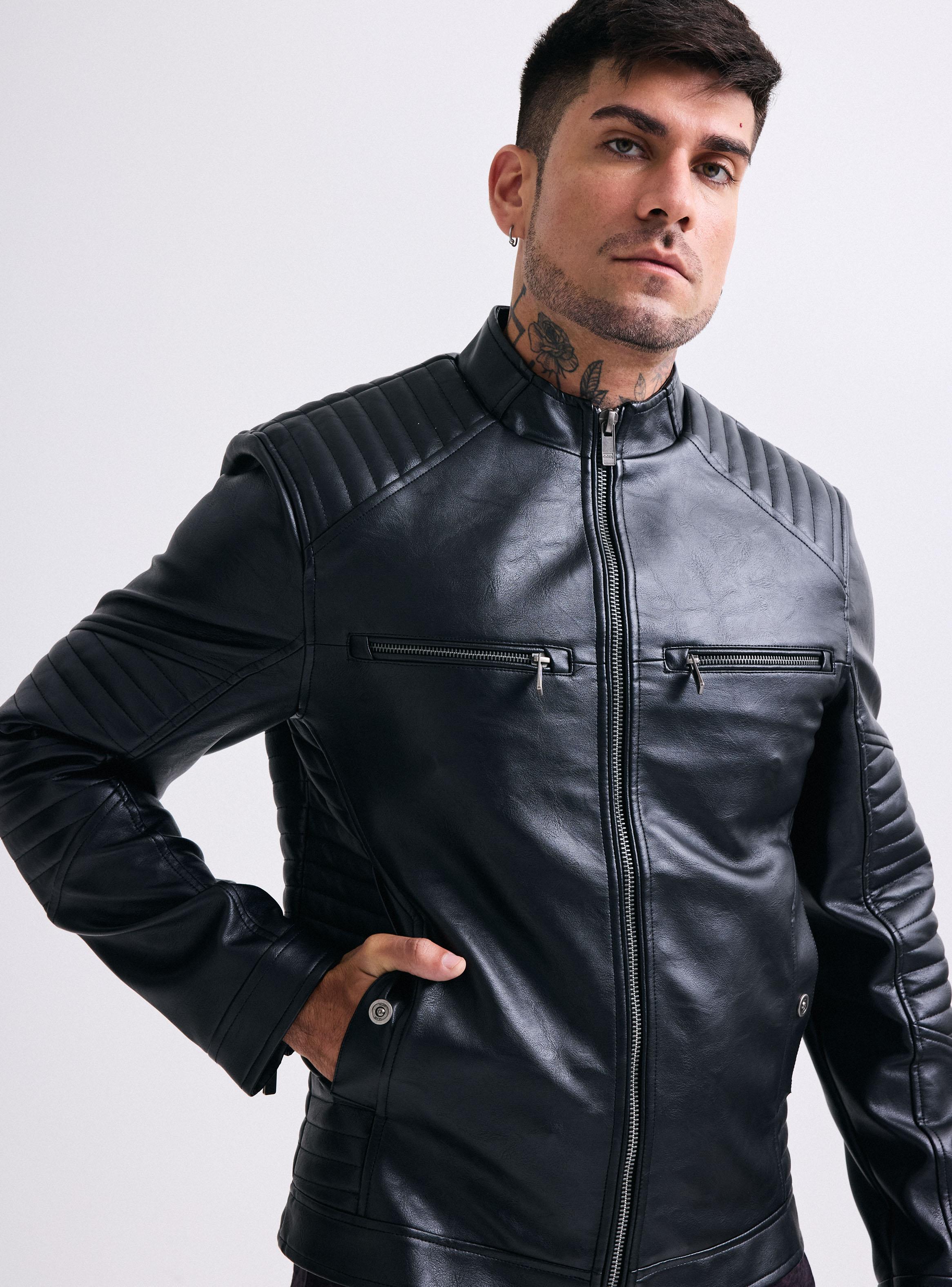 Chaqueta Biker Acolchada-2