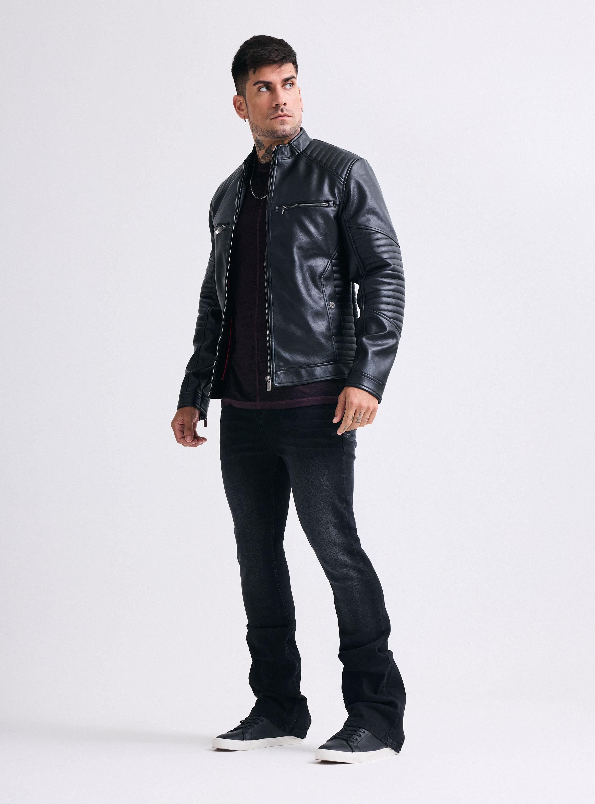 Chaqueta Biker Acolchada-4
