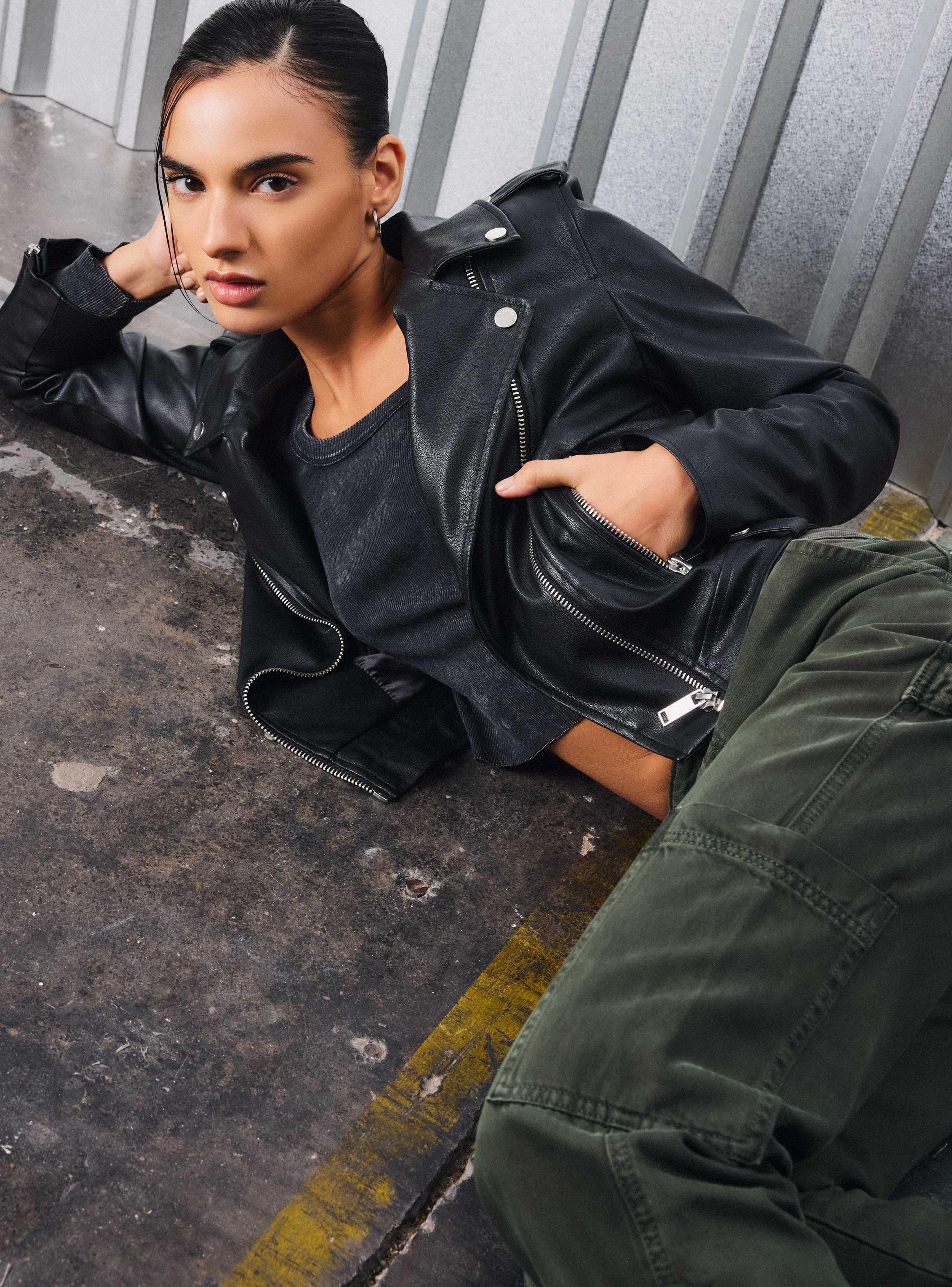 Chaqueta Biker Lavada-2