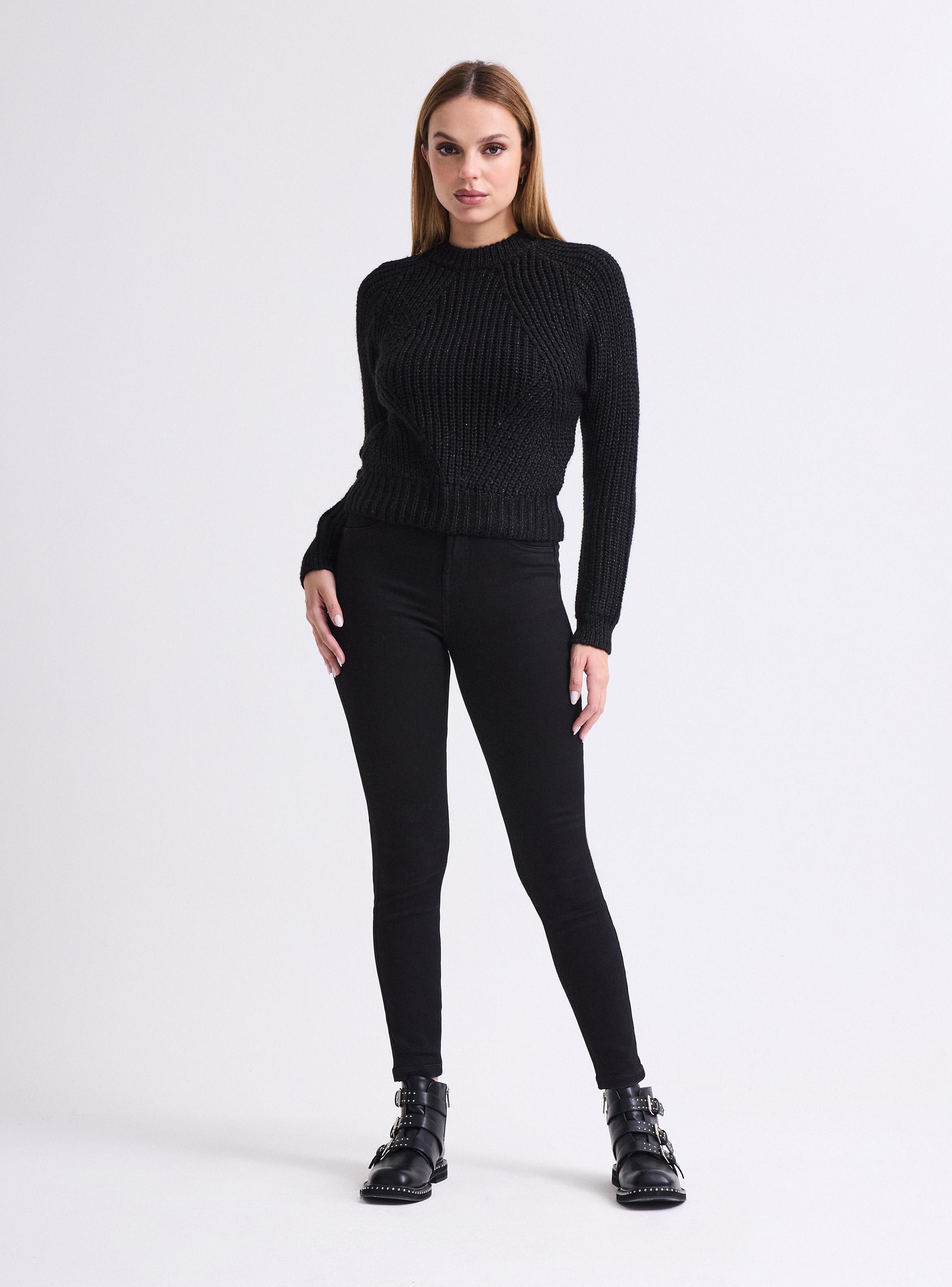 Sweater Cuello Redondo Metalizado-4