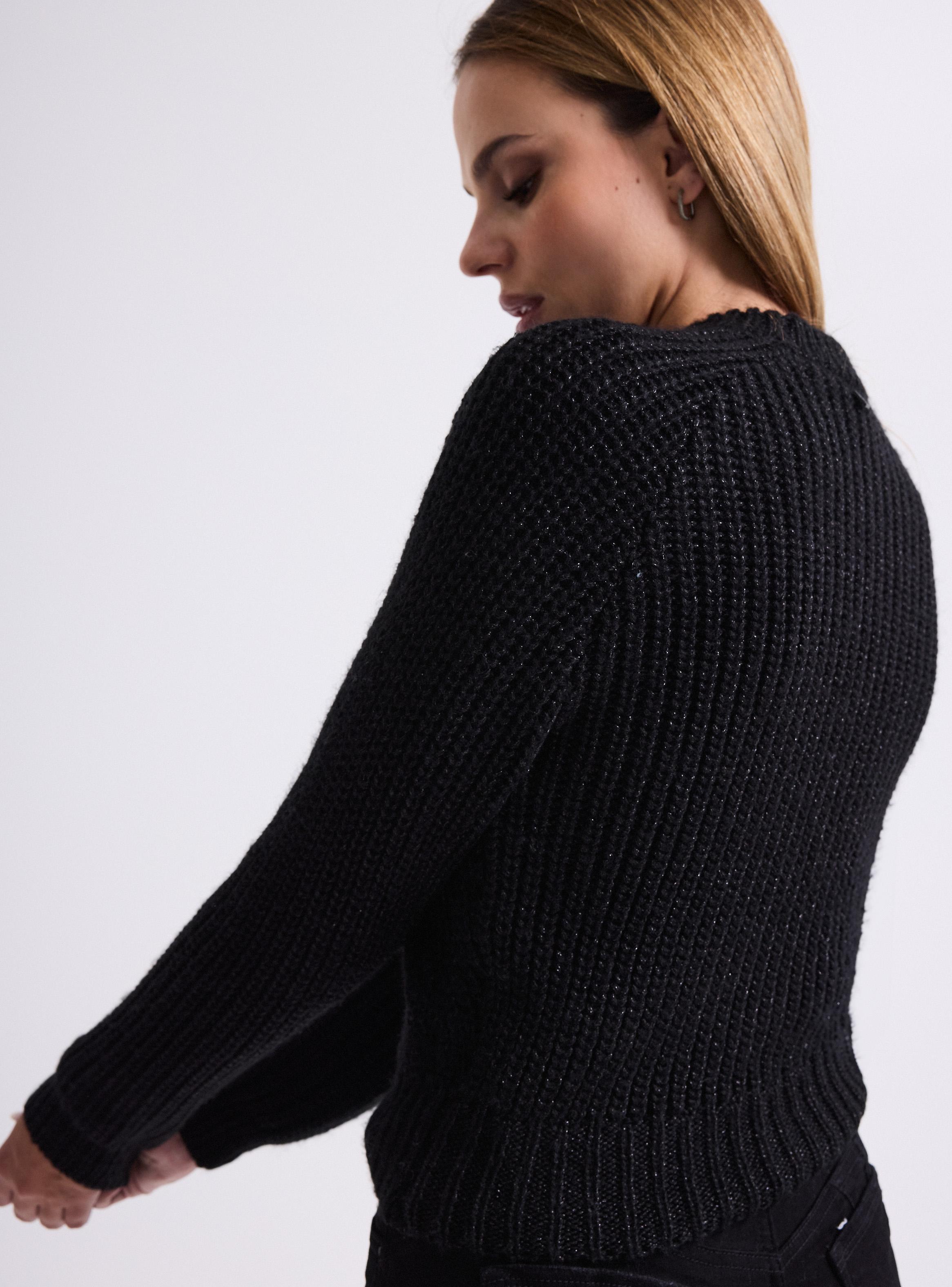 Sweater Cuello Redondo Metalizado-3