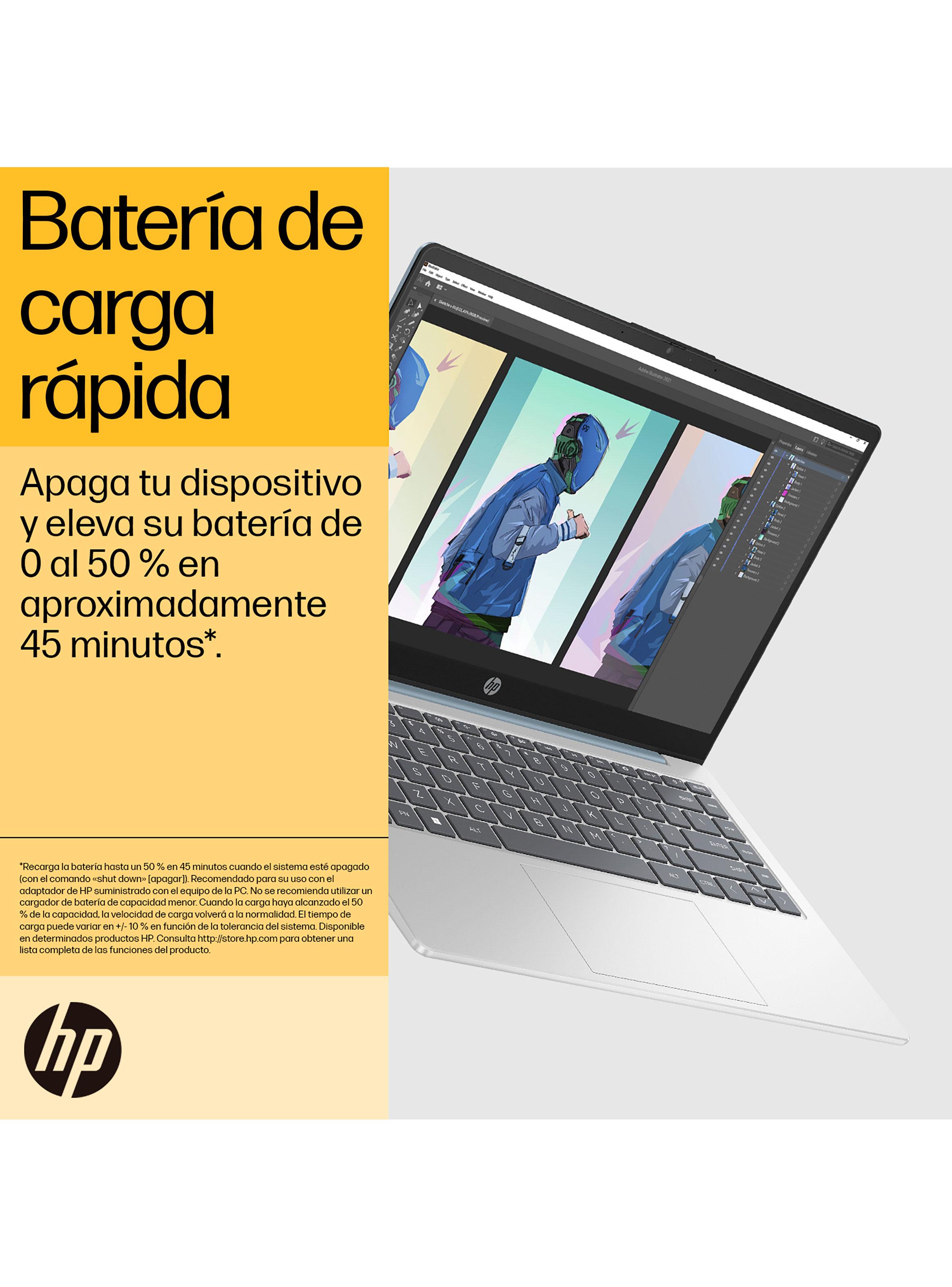 Notebook HP 14-EM0017LA AMD Ryzen5 7520U 8GB RAM 512GB SSD 14" Full HD Webcam 1080p Wi-Fi 6-8