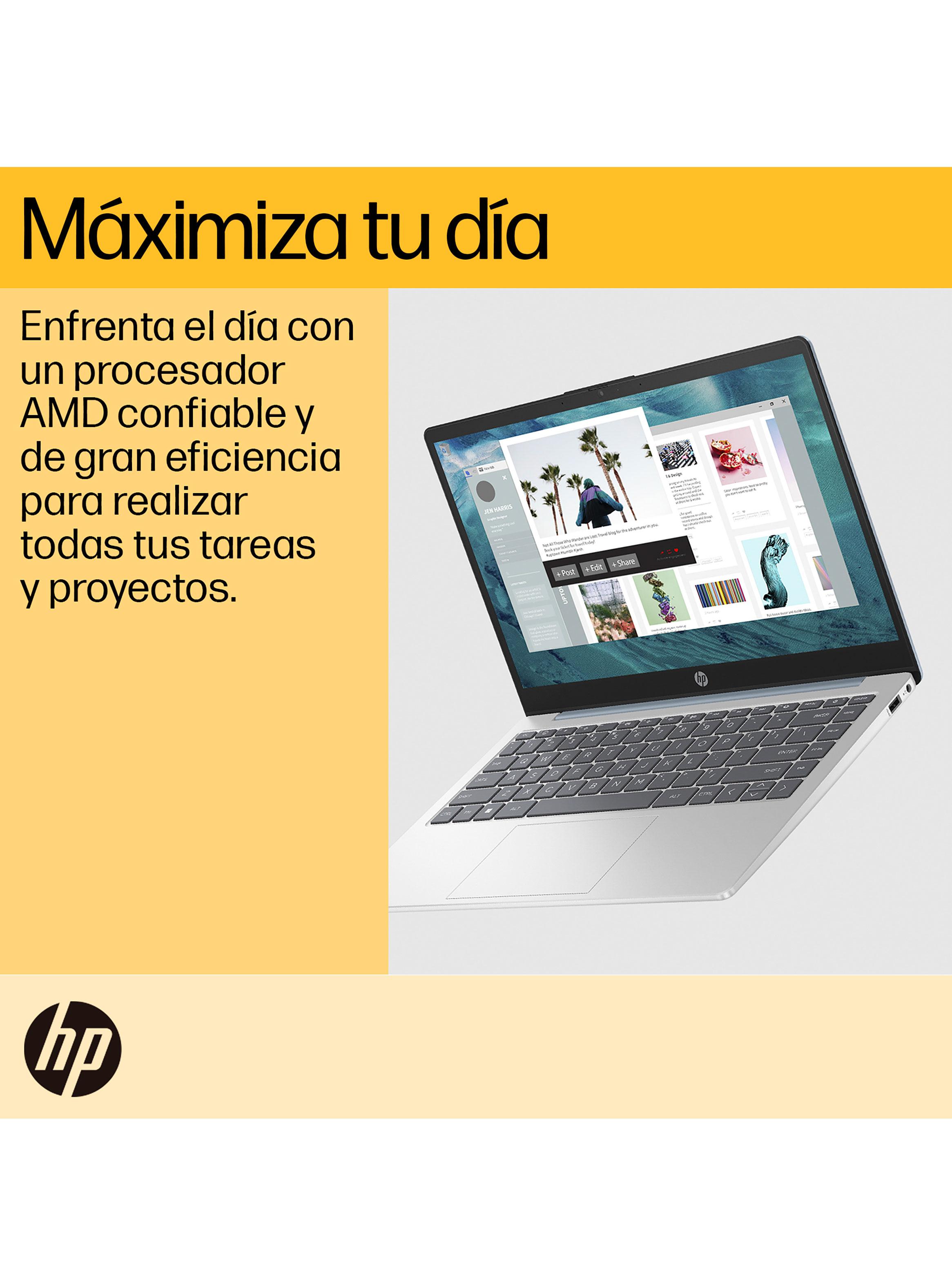 Notebook HP 14-EM0017LA AMD Ryzen5 7520U 8GB RAM 512GB SSD 14" Full HD Webcam 1080p Wi-Fi 6-6