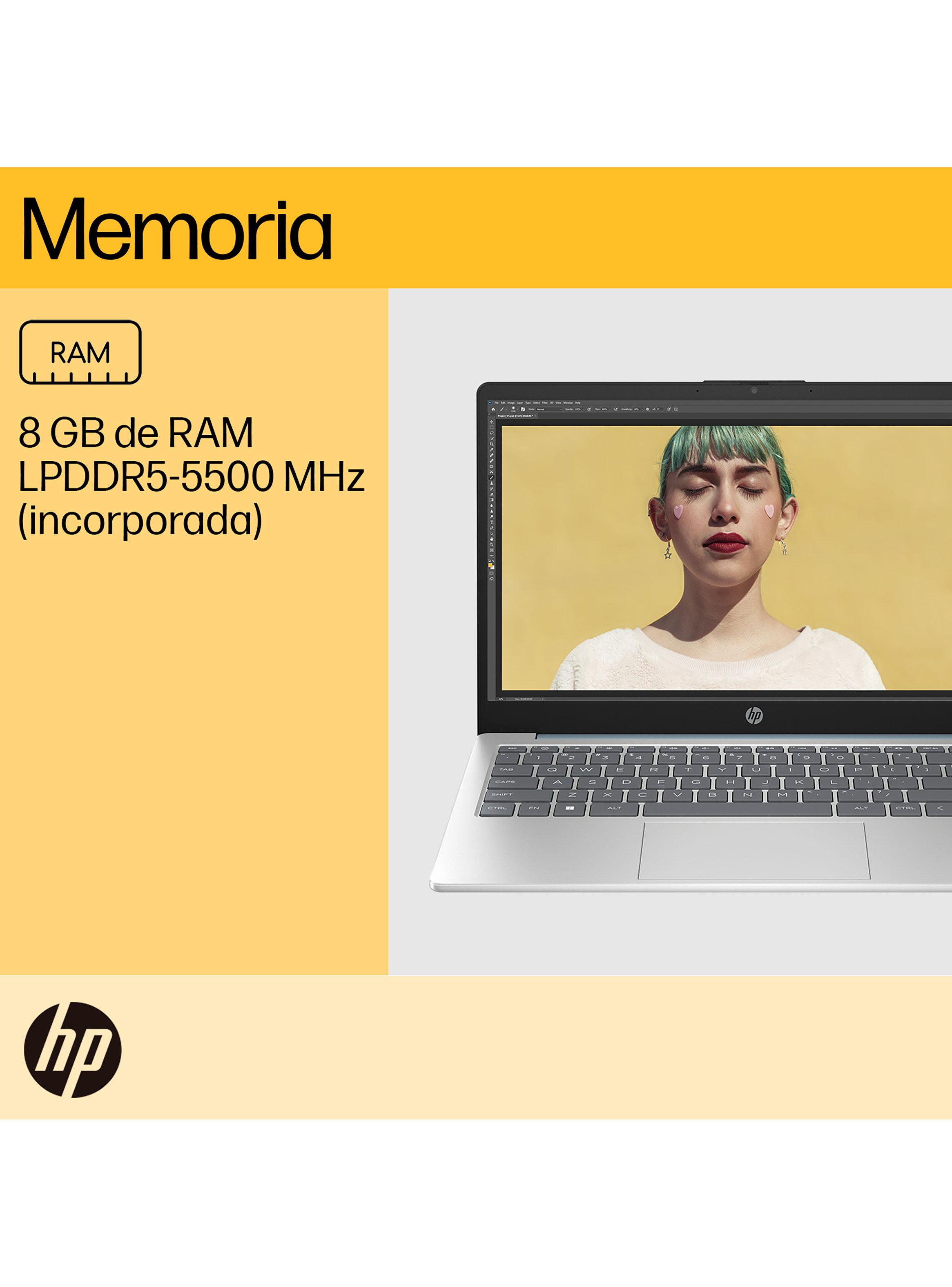 Notebook HP 14-EM0017LA AMD Ryzen5 7520U 8GB RAM 512GB SSD 14" Full HD Webcam 1080p Wi-Fi 6-7