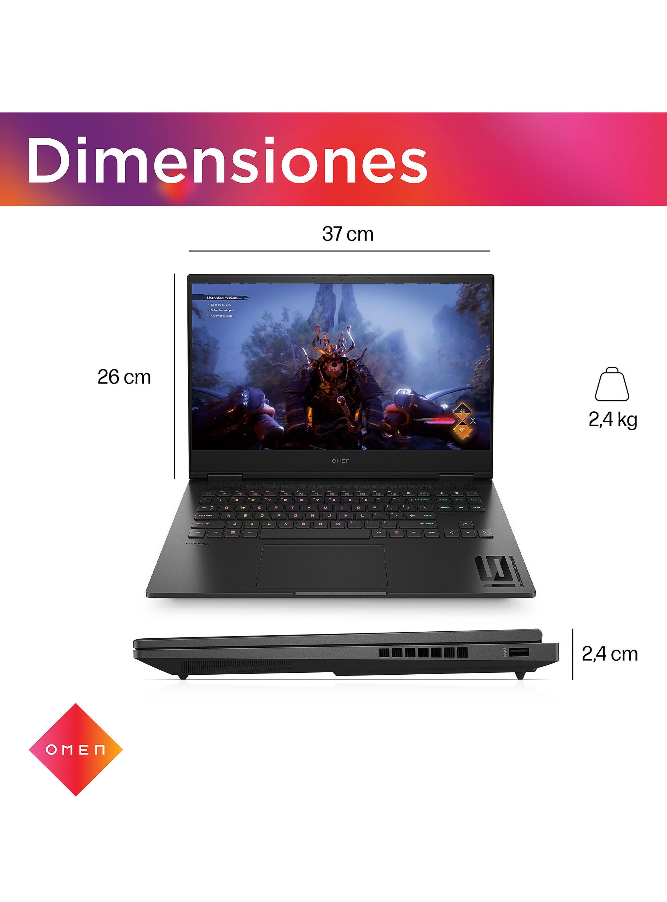 Notebook Gaming OMEN 16-wf0008la Intel Core i9 32GB RAM 1TB SSD NVIDIA GeForce RTX 4070 16.1"  FHD 165Hz Windows 11 Home-2