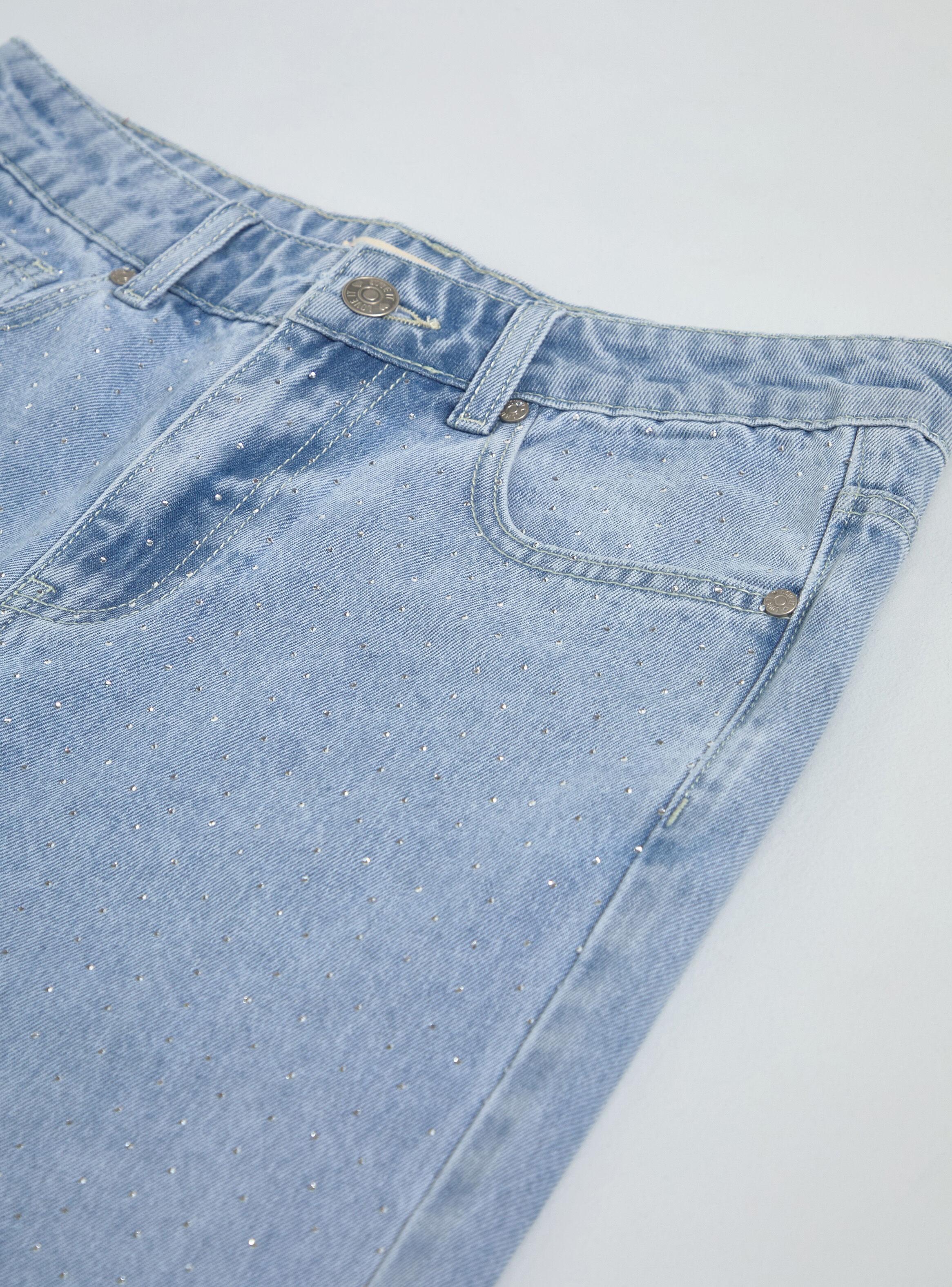 Jeans Full Strass Wide Leg-2