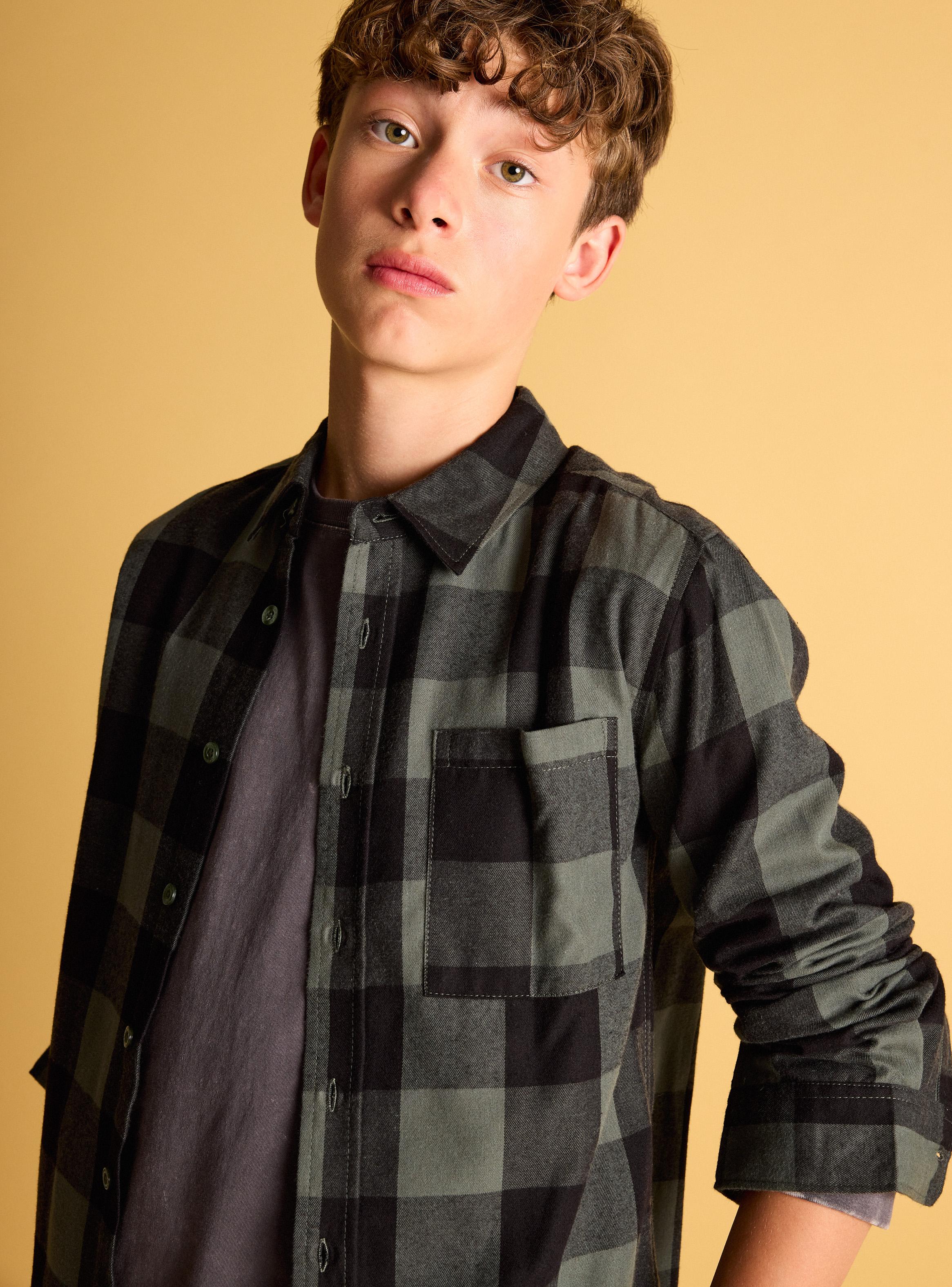 Camisa Escocesa Relaxed Fit-4